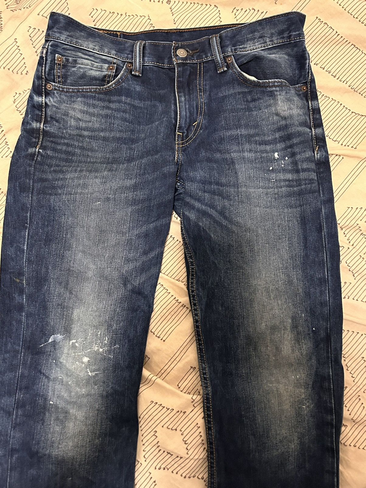 Levi's Vintage Clothing Levi’s 90’s paint splatter skinny jeans Size US 31 - 4 Thumbnail