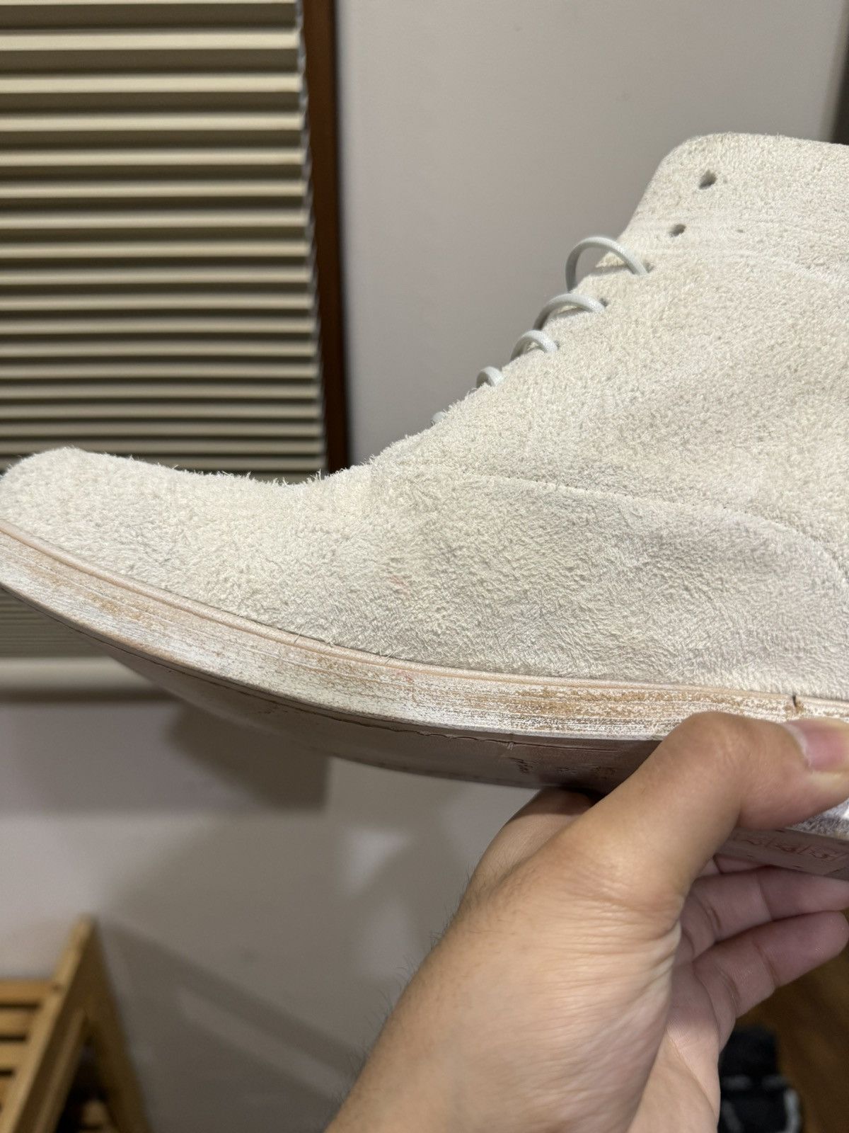 Marsell Marsell Zucca Media Lace-Up Boots Reverse White Leather 38 Size US 5.5 / EU 38 - 15 Thumbnail