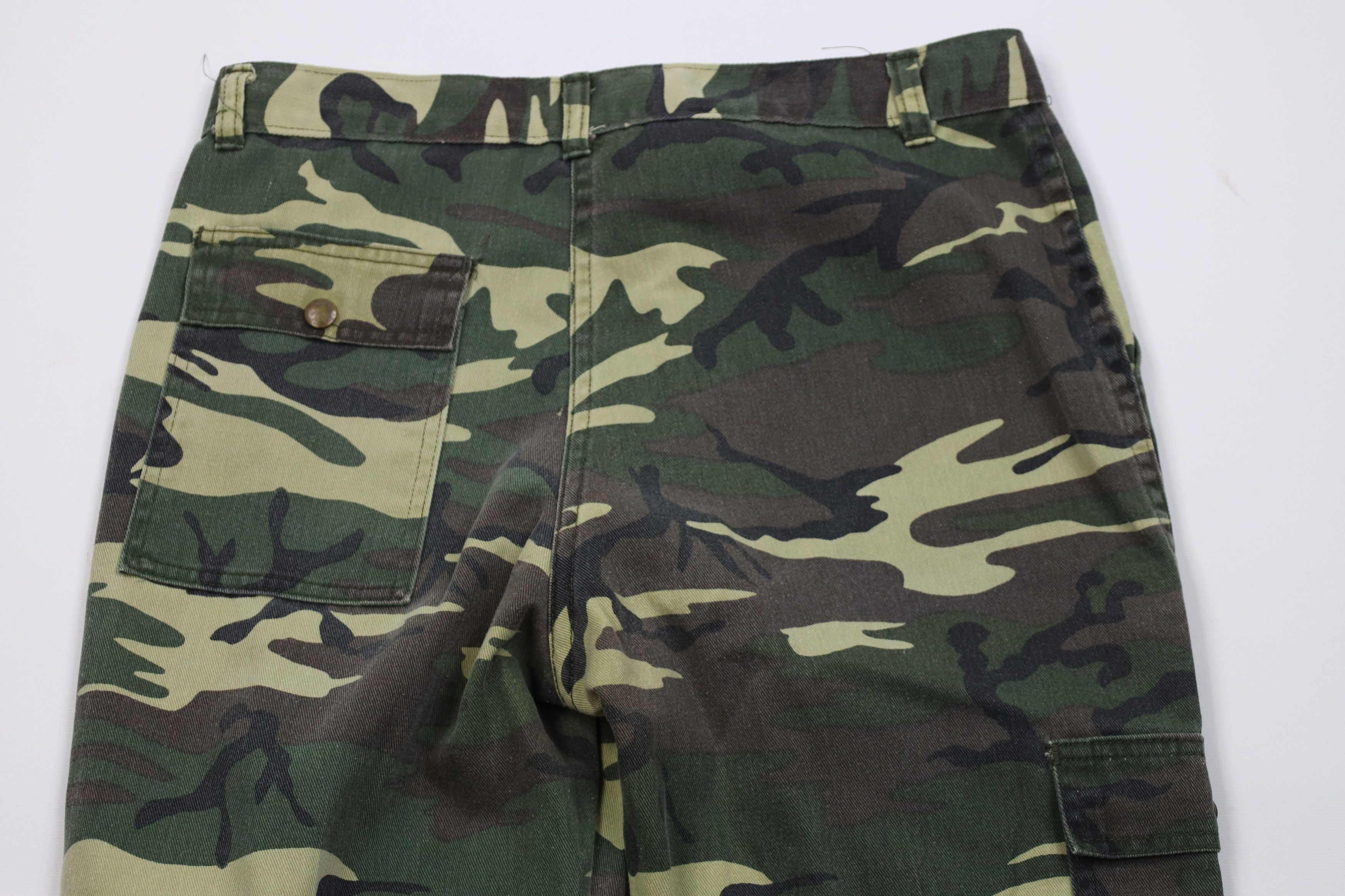 Vintage Vintage 70s Streetwear Camouflage Utility Cargo Pants USA Size US 32 / EU 48 - 7 Thumbnail