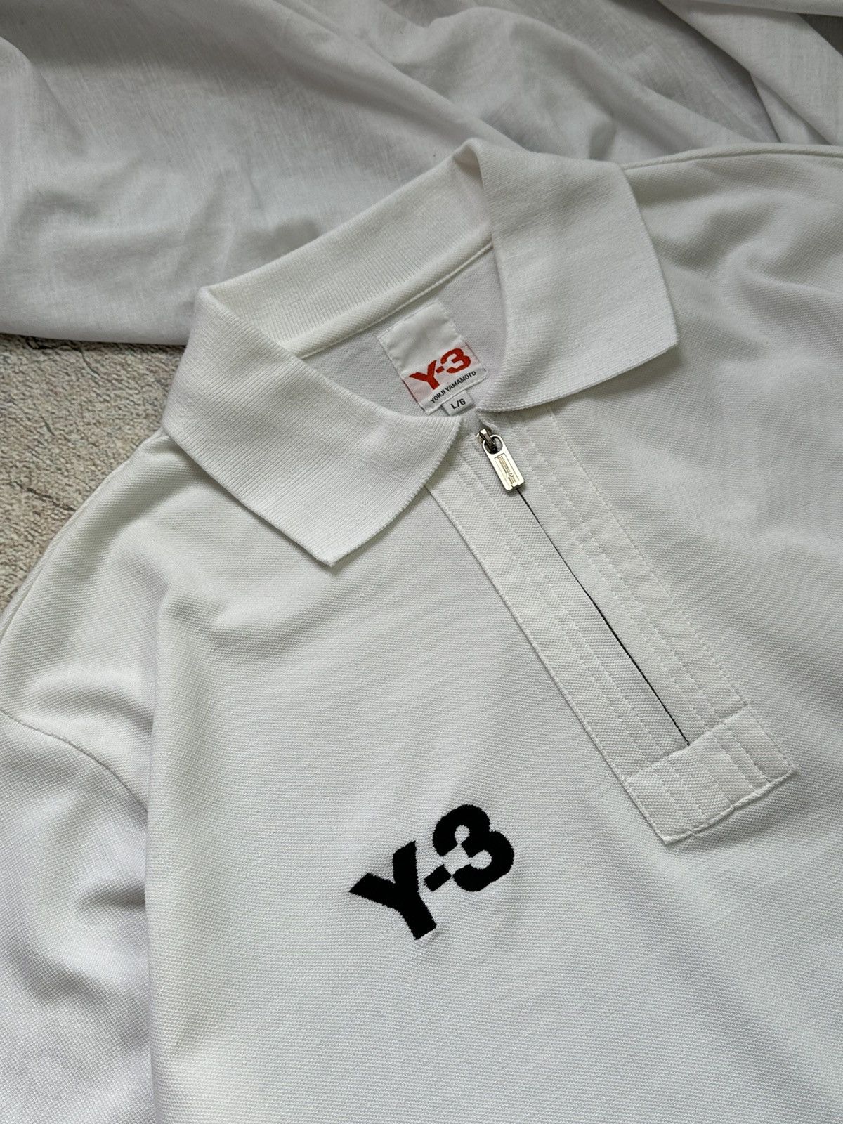 If Six Was Nine × Japanese Brand × Yohji Yamamoto Y-3 Yohji yamamoto polo tshirt boxy fit 00’ Size US L / EU 52-54 / 3 - 3 Thumbnail