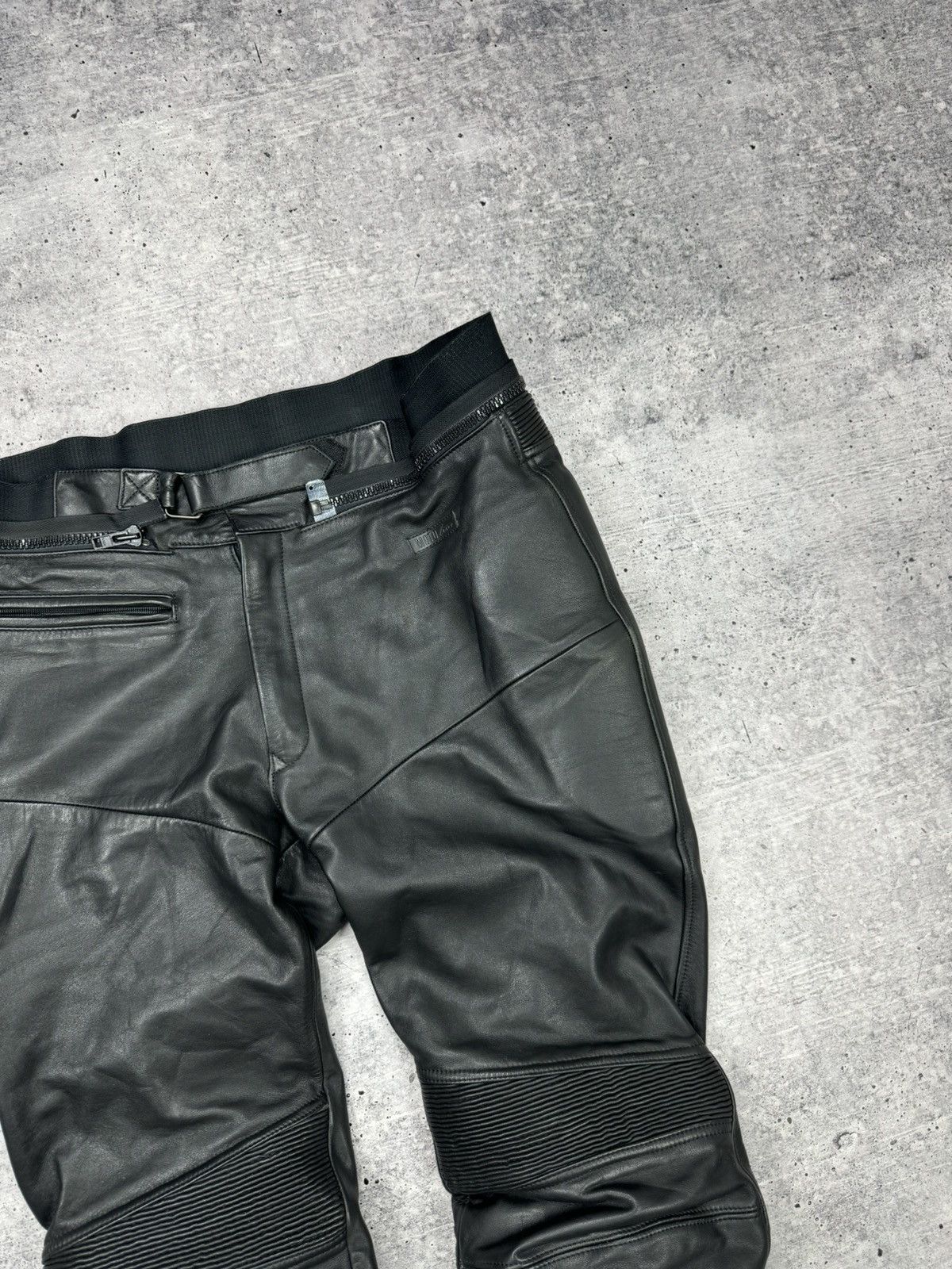 Genuine Leather × Vintage Vintage Y2K Style Moto Bike Racing Genuine Leather Pants Size US 38 / EU 54 - 9 Thumbnail