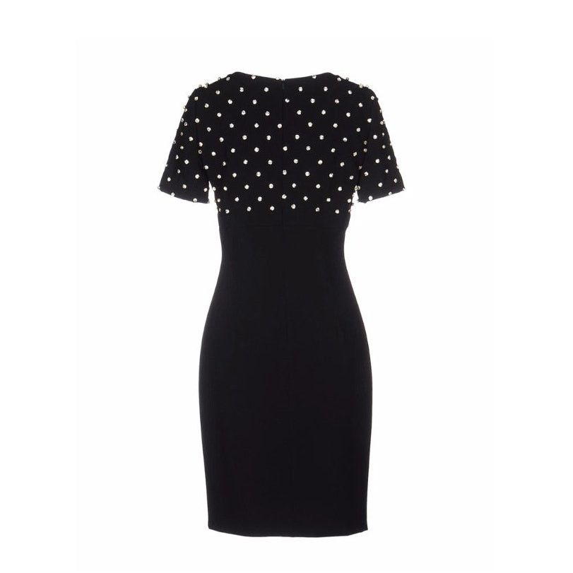 Moschino MOSCHINO Coutur Jeremy Scott Crystal Diamonds Crepe Dress Size M / US 6-8 / IT 42-44 - 4 Thumbnail