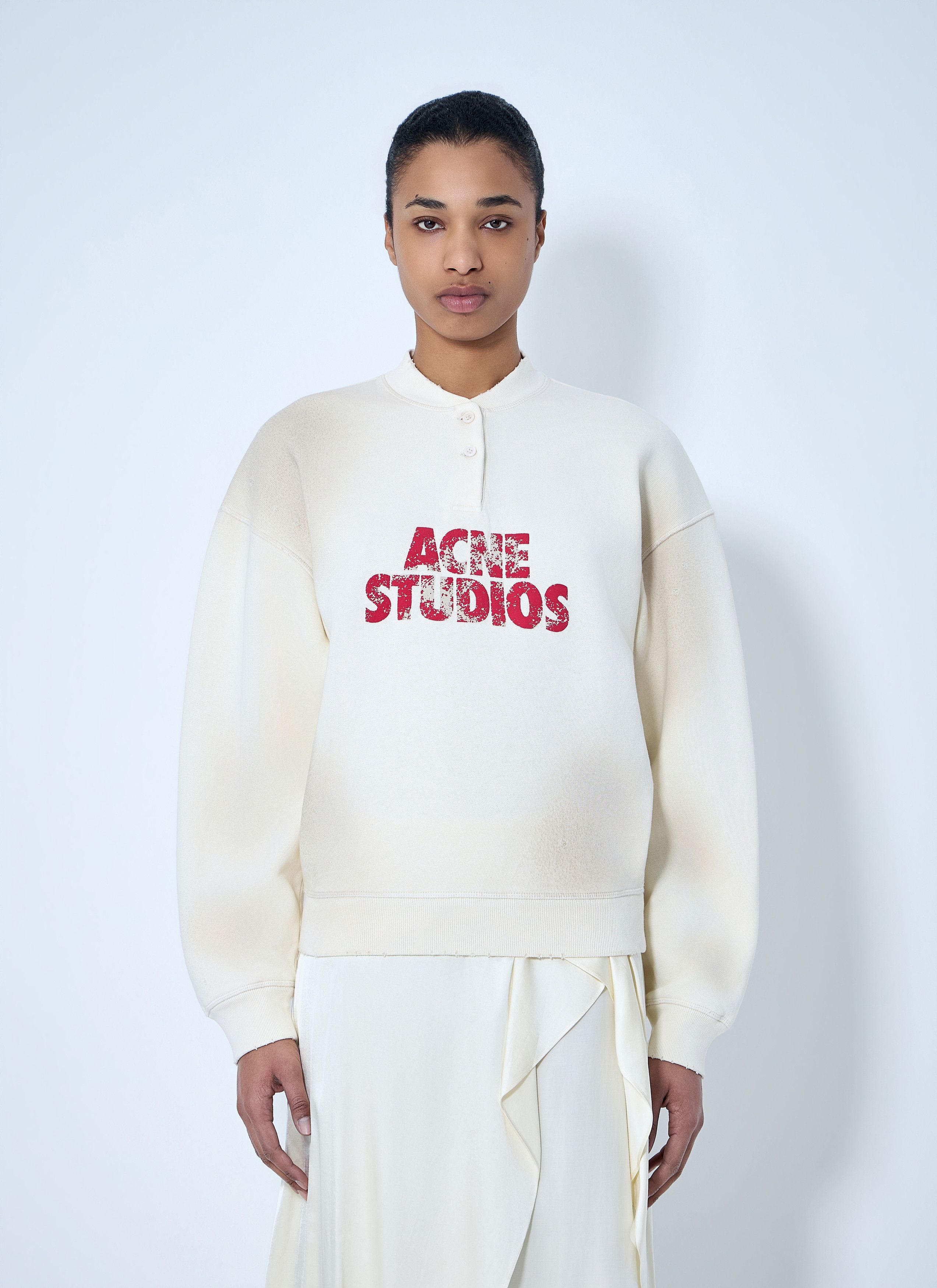Acne Studios Logo Embroidered Sweatshirt Size XS / US 0-2 / IT 36-38 - 1 Thumbnail