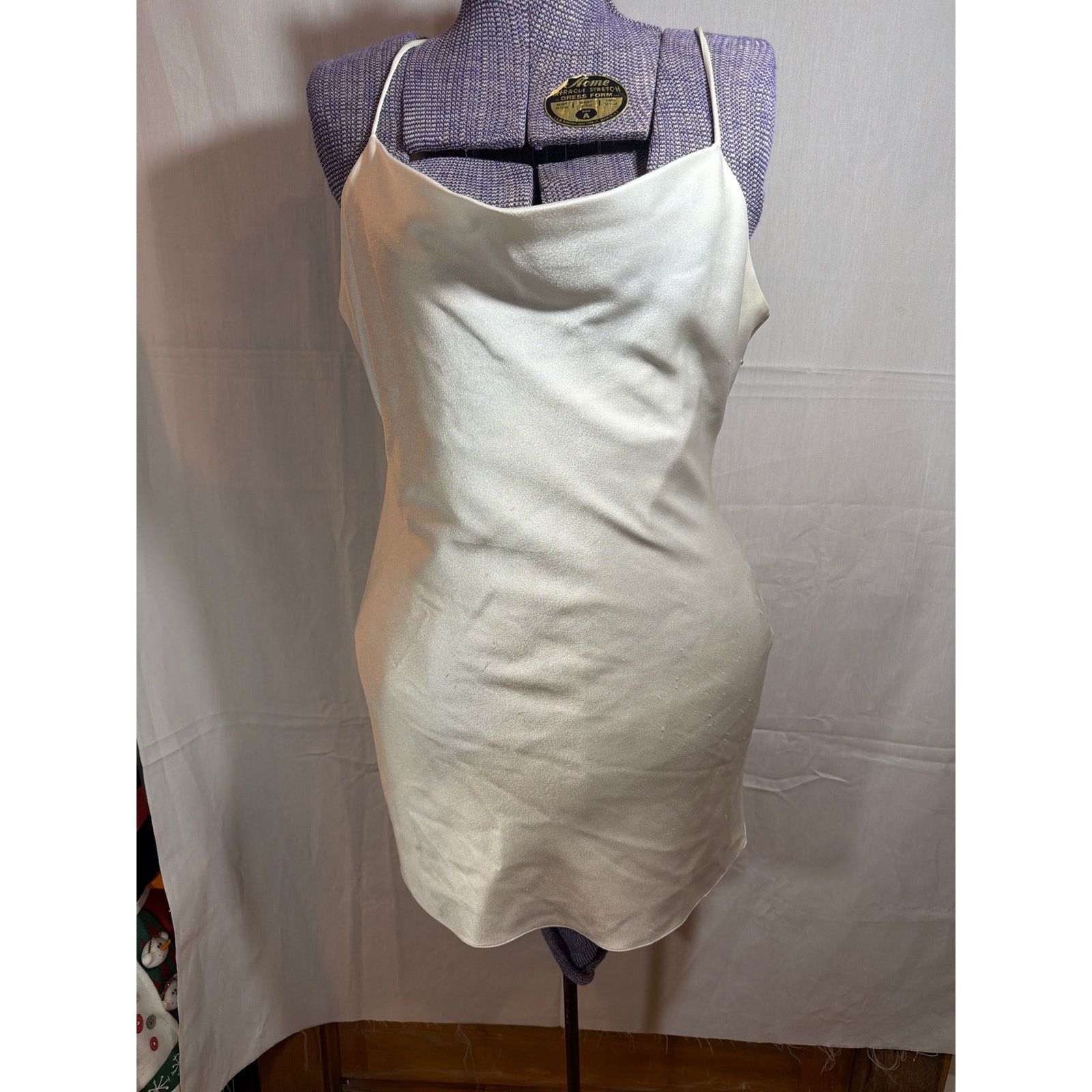 Alice + Olivia Alice + Olivia Woman's White Harmony Mini Slip Dress Size 4 Size S / US 4 / IT 40 - 1 Thumbnail