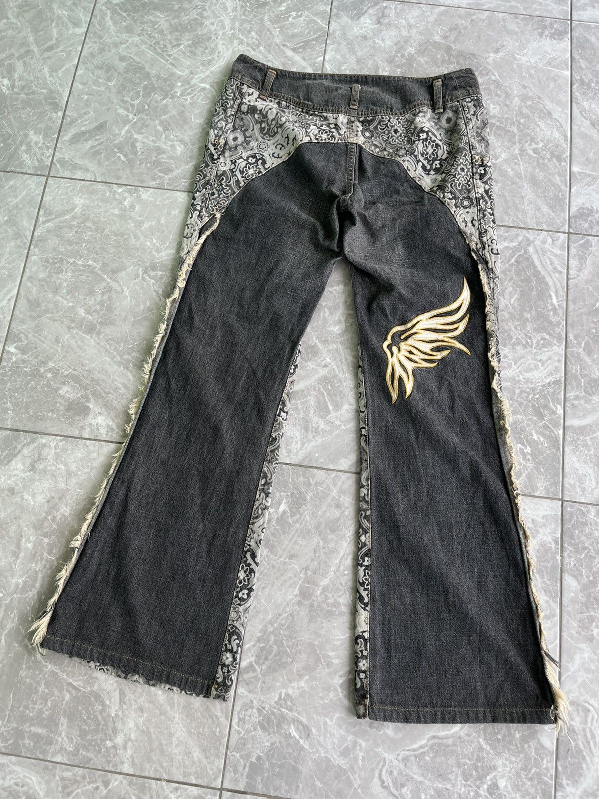 Issey Miyake Zucca Bandana Flare Pants Size US 30 / EU 46 - 8 Thumbnail