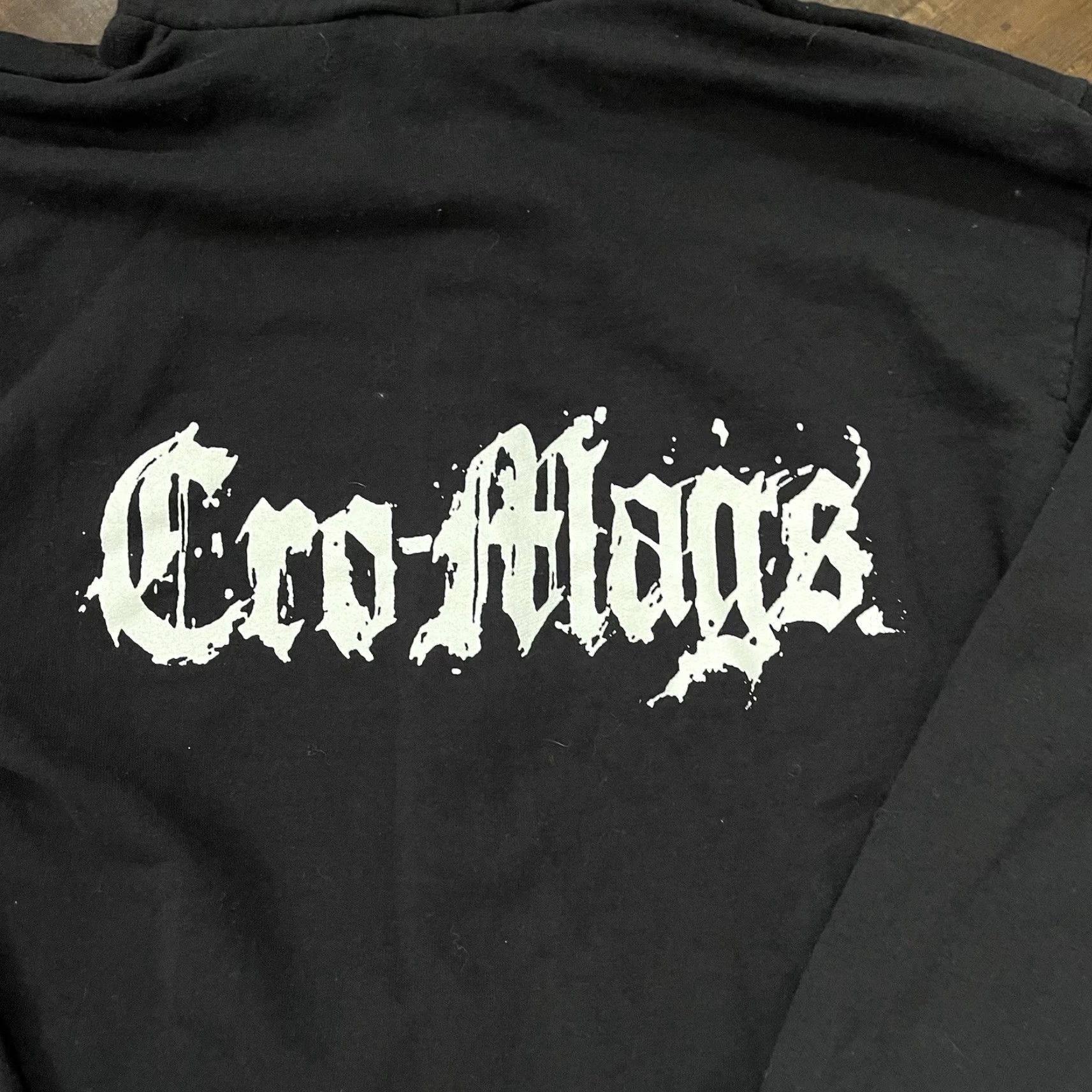 Port & Company VINTAGE Cro-Mags Hoodie Mens Small Black Graphic Print 80s 90s Punk Rock Size US S / EU 44-46 / 1 - 3 Thumbnail