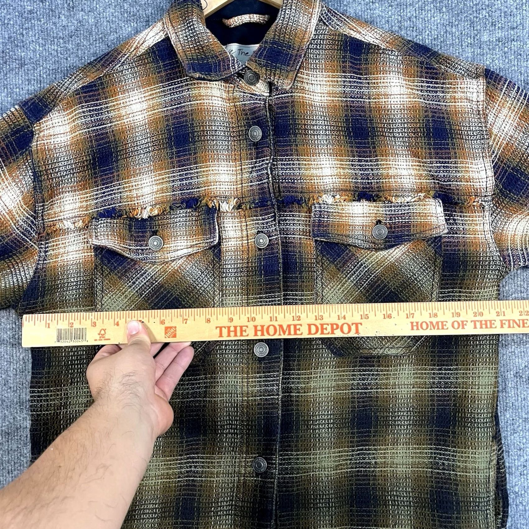 Free People Free People Shirt Jacket Anneli Plaid Multicolor Cotton Button-Down Fray Pocket Women’s S Size S / US 4 / IT 40 - 5 Thumbnail