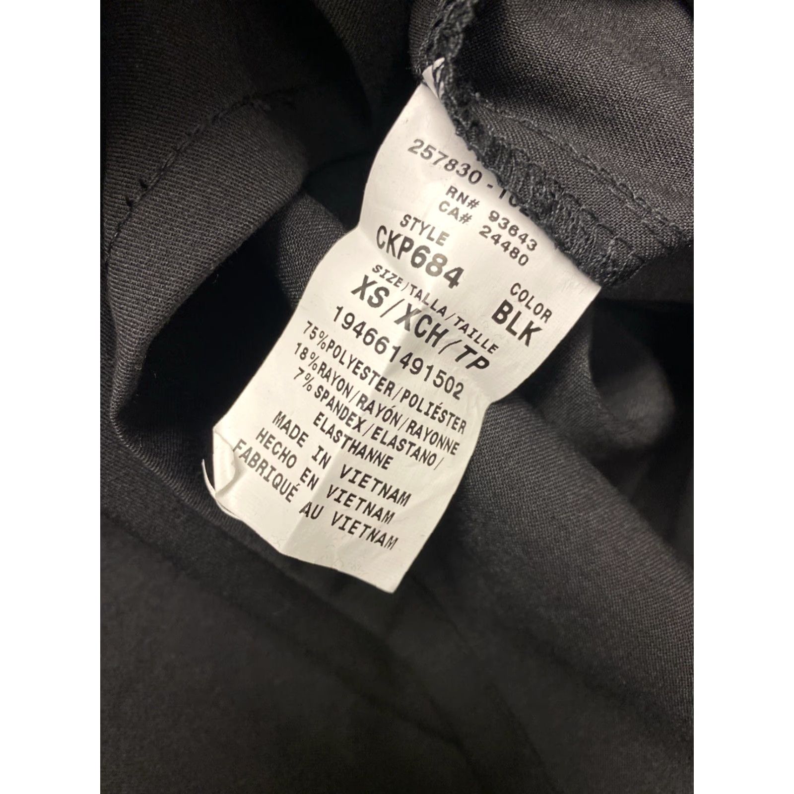 Cherokee CHEROKEE WORKWEAR AUTHENTIC XS FRONT POCKETS BLACK /122-3 SIZE BLACK CHEROKEE WORKWEAR AUTHENTIC XS FRONT POCKETS BLACK /122-3 Size US 27 - 7 Thumbnail