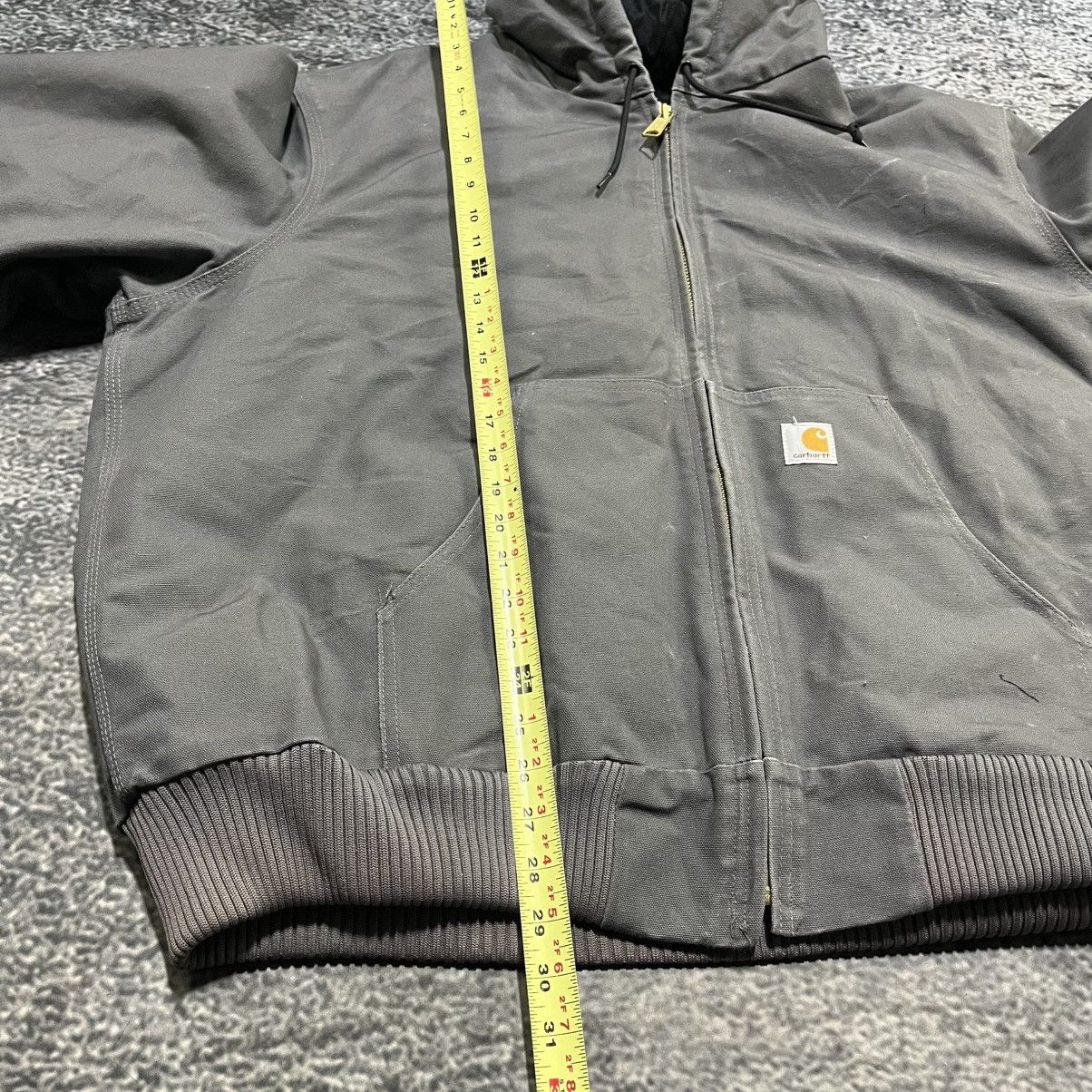 Carhartt VINTAGE CARHARTT GRAY CANVAS WORKWEAR HOODED JACKET SIZE XXL Size US XXL / EU 58 / 5 - 13 Thumbnail