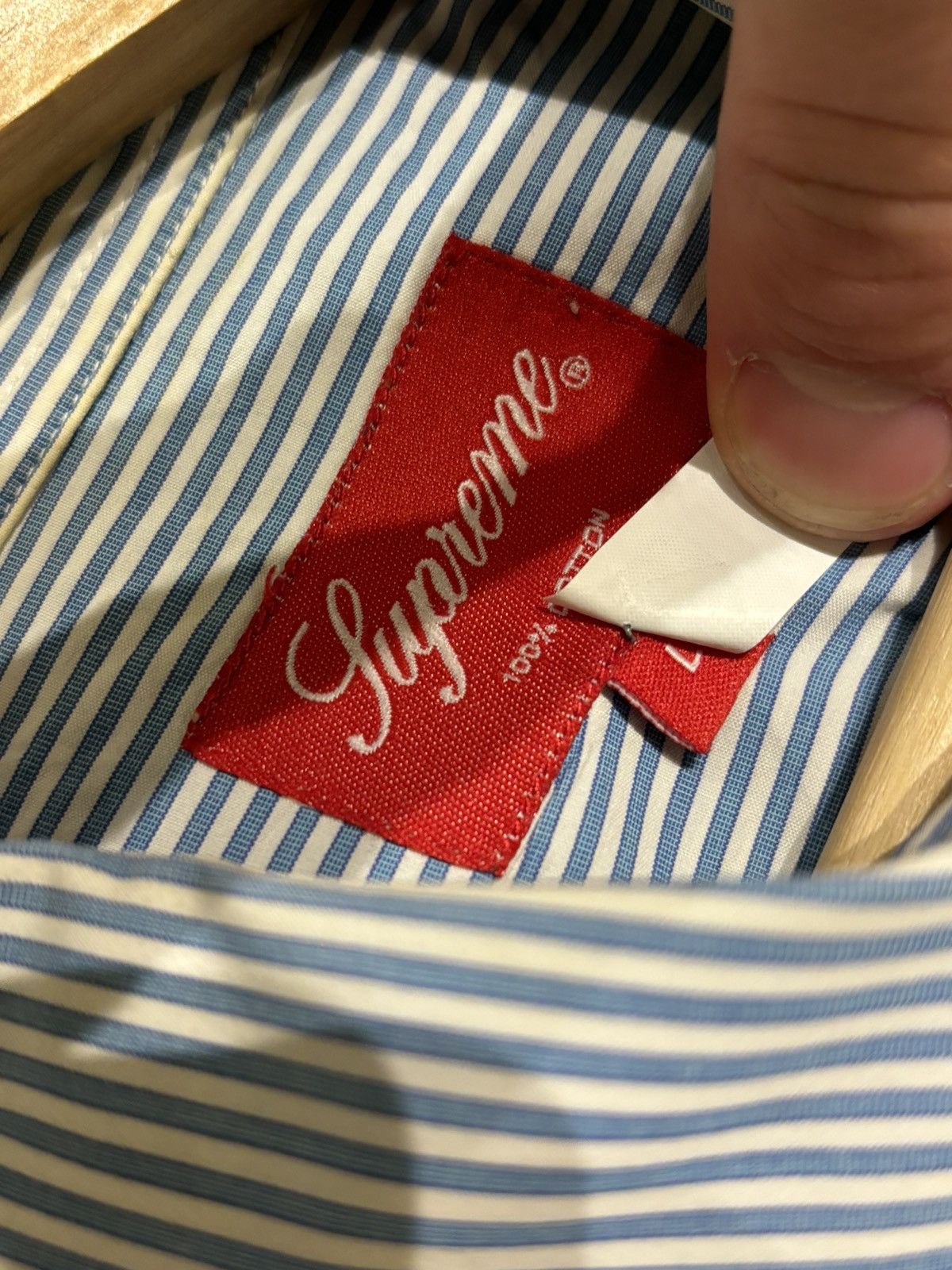 Supreme Supreme Striped Button Down SS Shirt Size US L / EU 52-54 / 3 - 3 Thumbnail