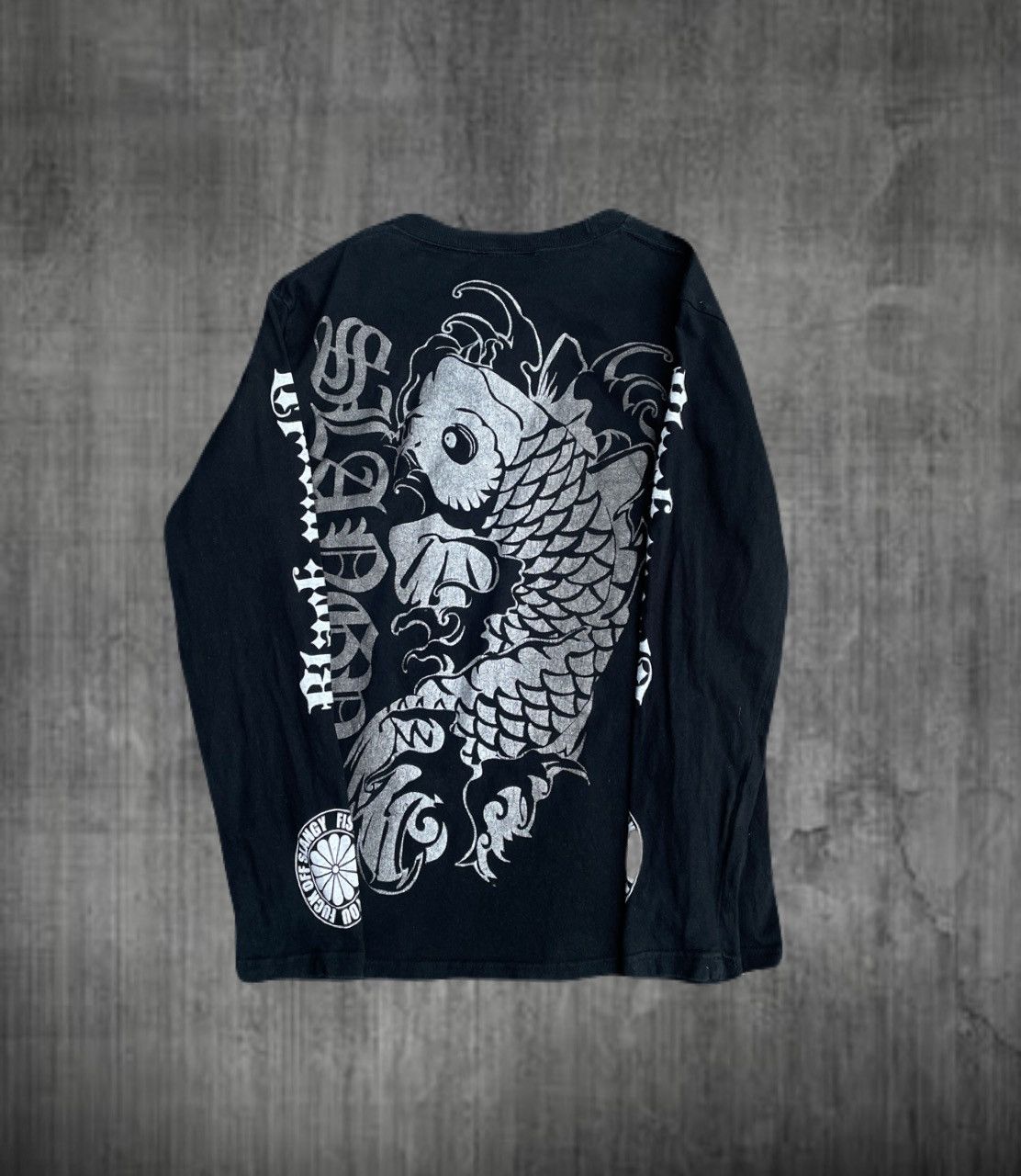 Japanese Brand 2000s Japanese archive Glitter Sukajan Long Sleeve Tee Y2K Size US S / EU 44-46 / 1 - 1 Thumbnail
