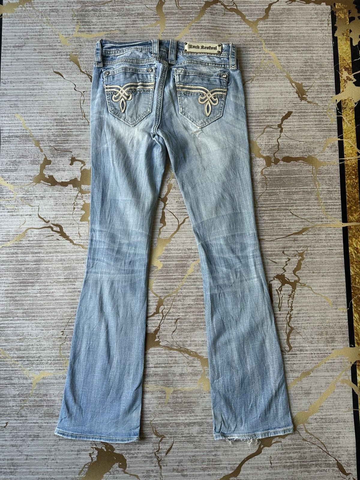 Rock Revival FLARE Rock Revival Distressed Jeans Size 28" / US 6 / IT 42 - 4 Thumbnail