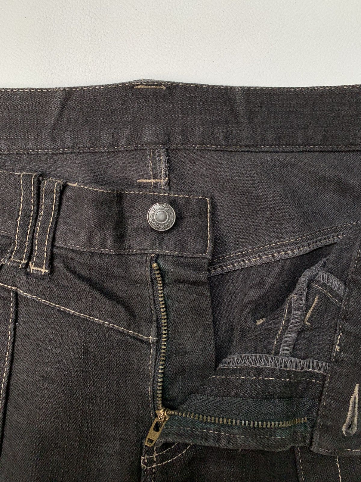 PPFM 2000s PPFM Bikers Multi Zipper Denim Jeans Size US 34 / EU 50 - 3 Thumbnail