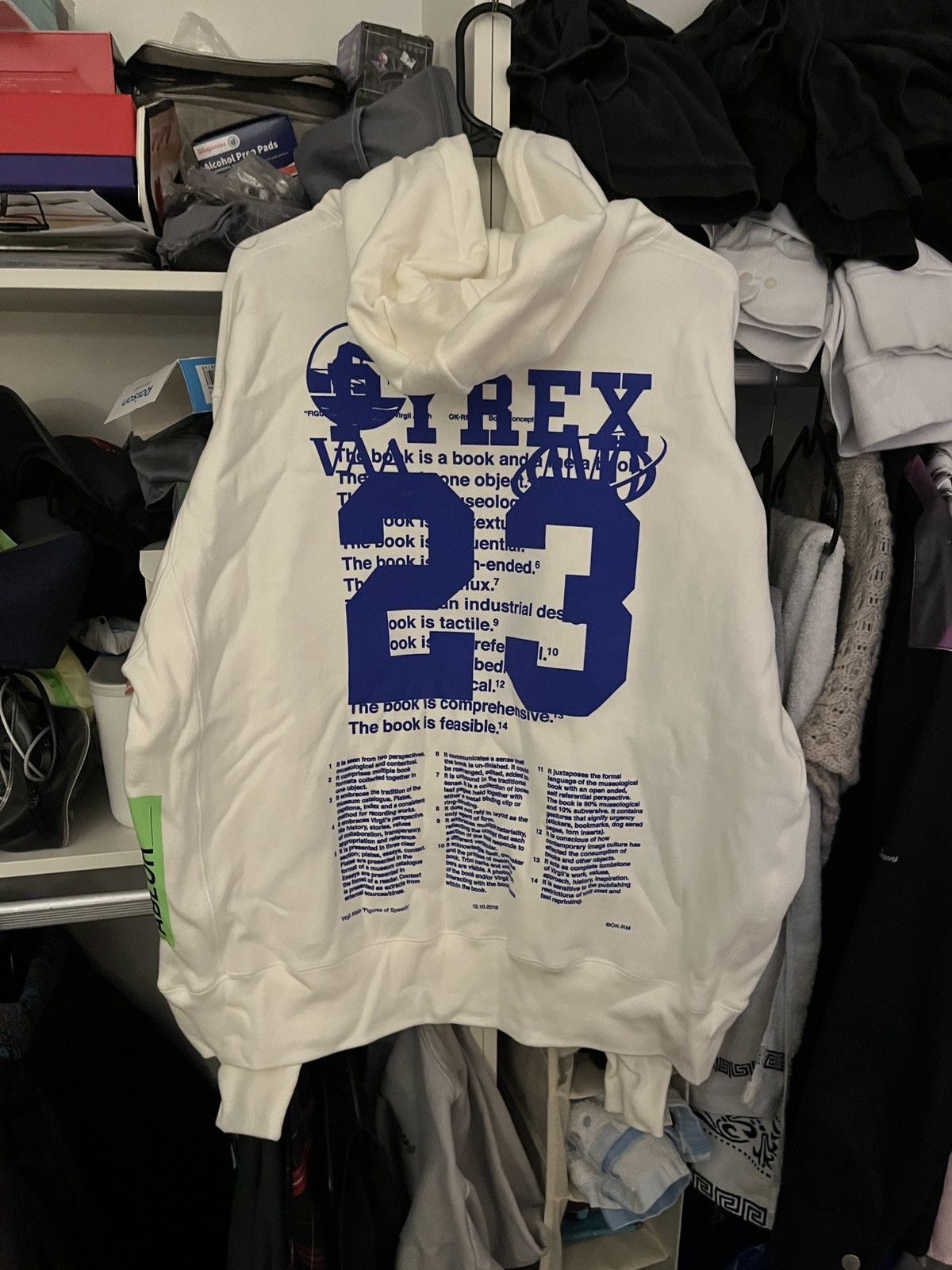 Off White Pyrex Vision Virgil Abloh ICA Pyrex Caravaggio Hoodie Grailed