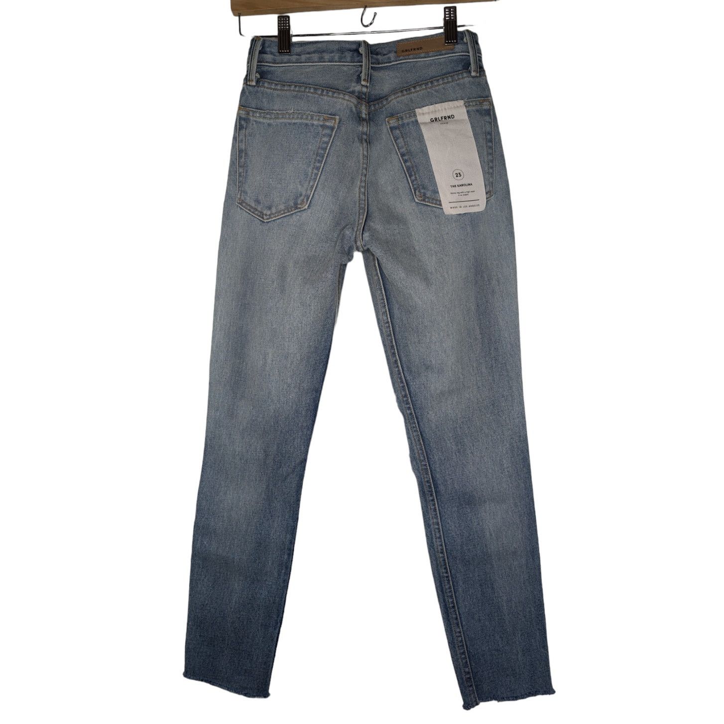 GRLFRND GRLFRND Karolina High Rise Skinny Blue Jean In Rumi Size 23" - 4 Thumbnail