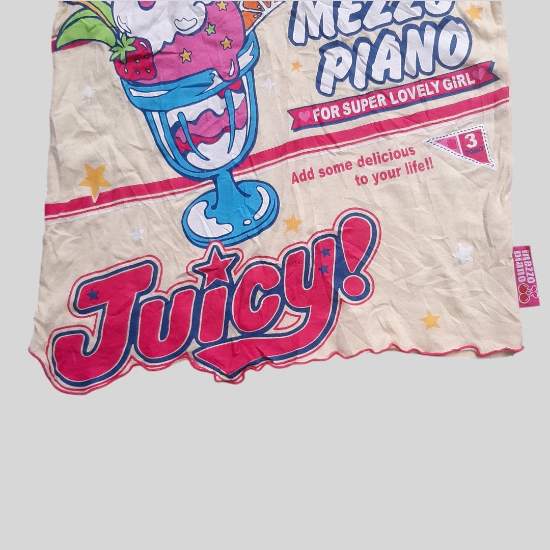 20471120 × Angel Blue × Hysteric Glamour Mezzo piano juicy ice cream crop tops shirt Size XS / US 0-2 / IT 36-38 - 4 Thumbnail
