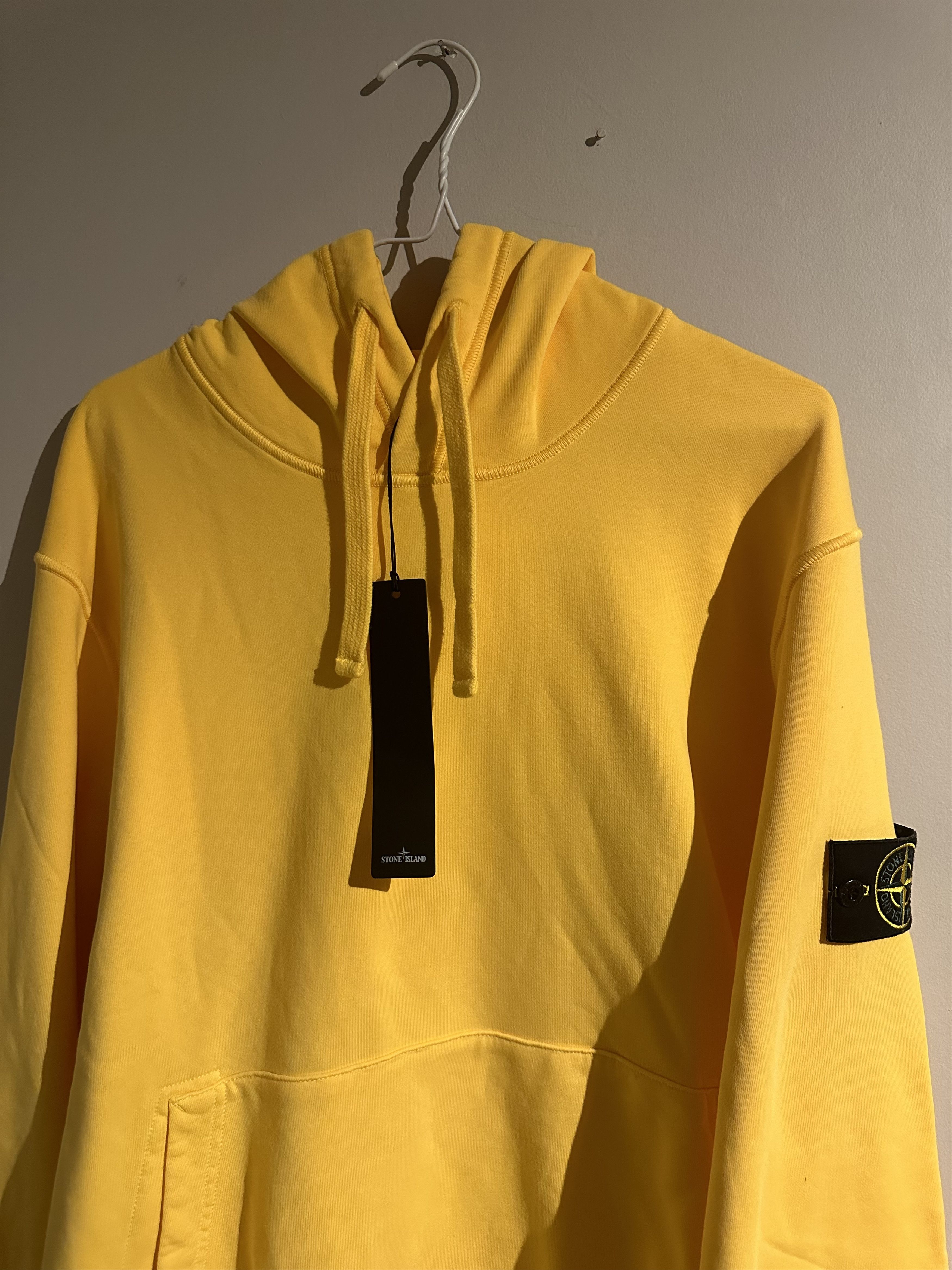 image of Stone Island Hoodie in Yellow, Men's (Size XL)