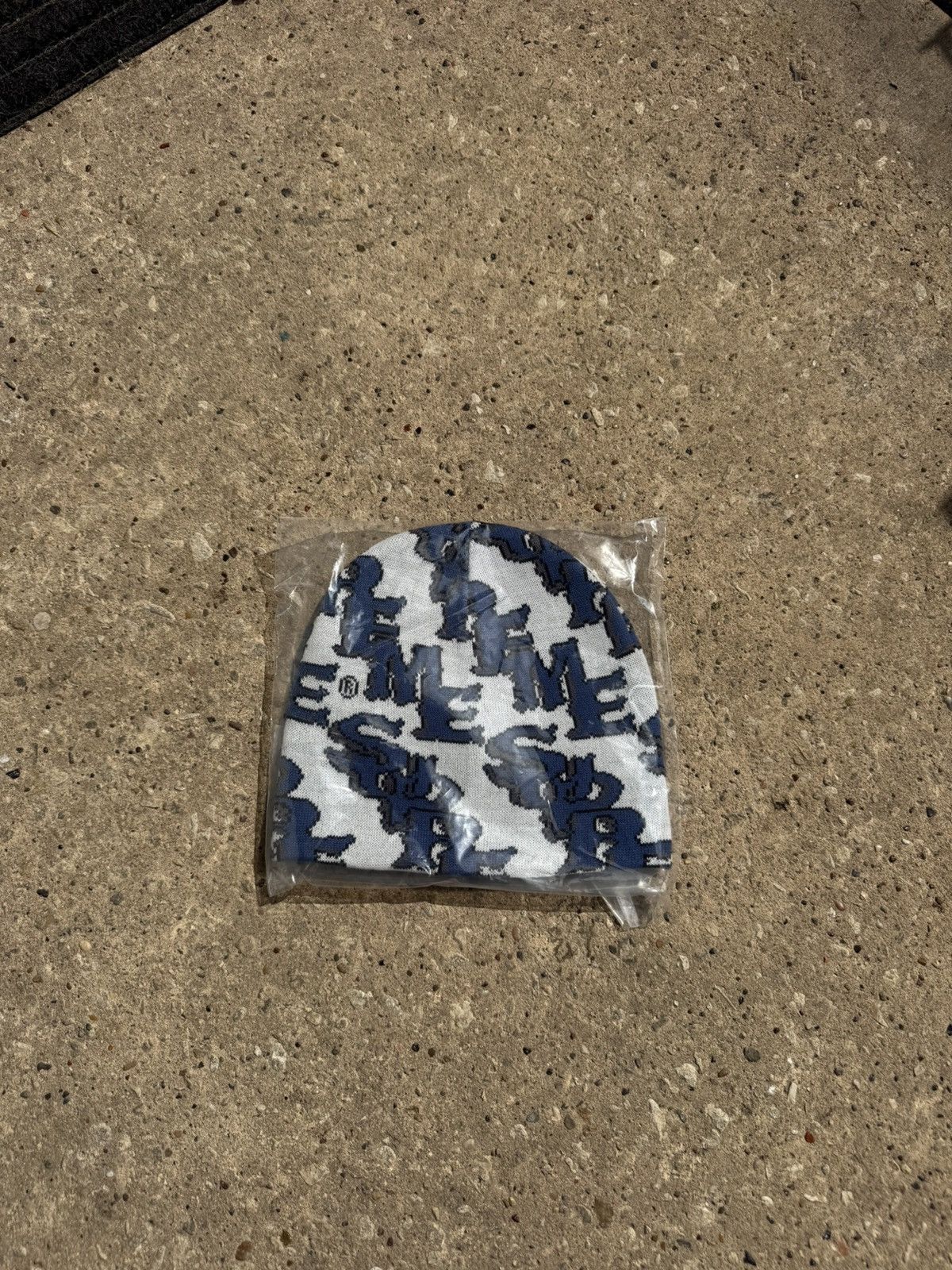 Supreme Supreme SS26 Gothic Slant Beanie white / blue Size ONE SIZE - 2 Thumbnail