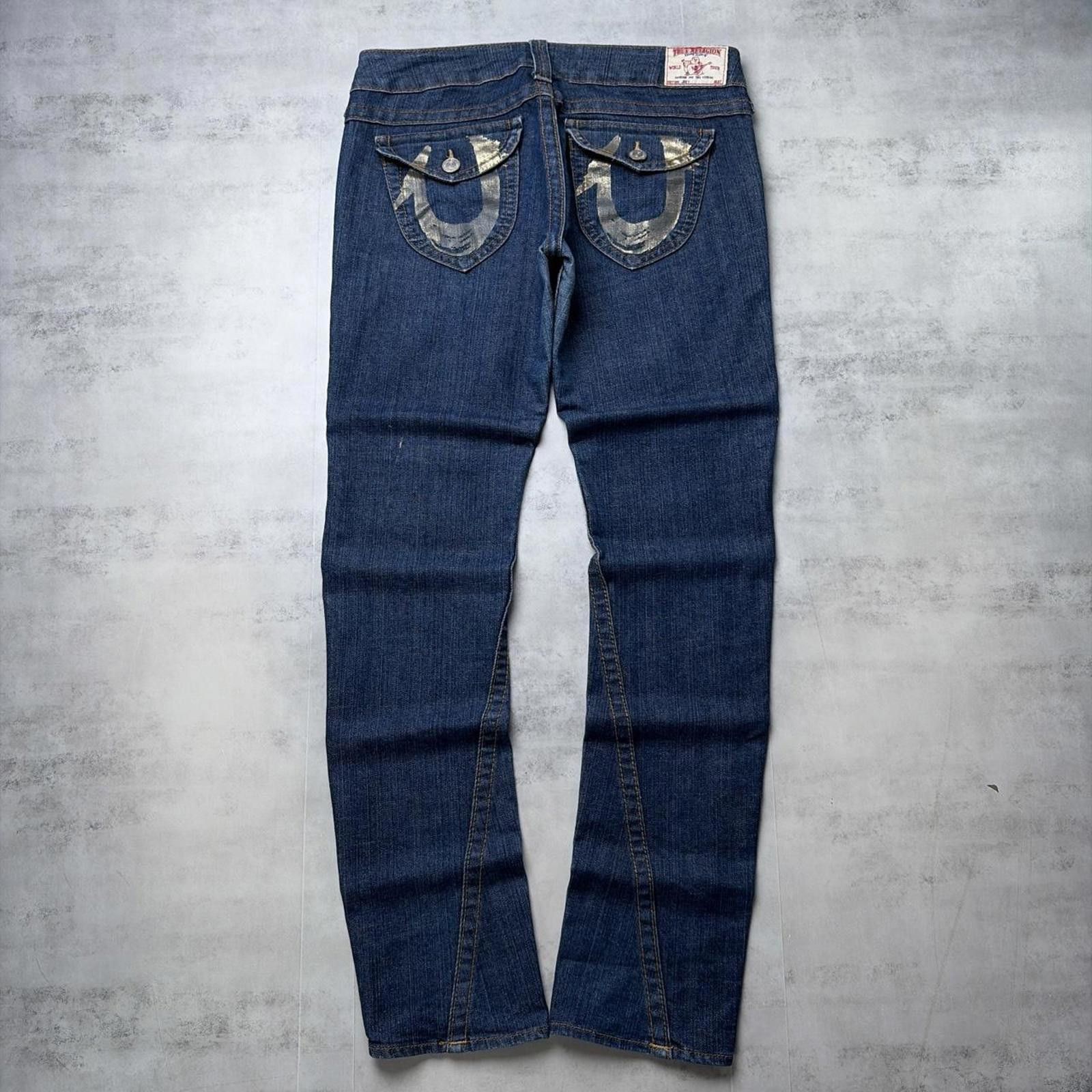 True Religion Y2K Blue True Religion Grunge Joey Slim Bootcut Denim Jeans Size 30" / US 8 / IT 44 - 1 Thumbnail