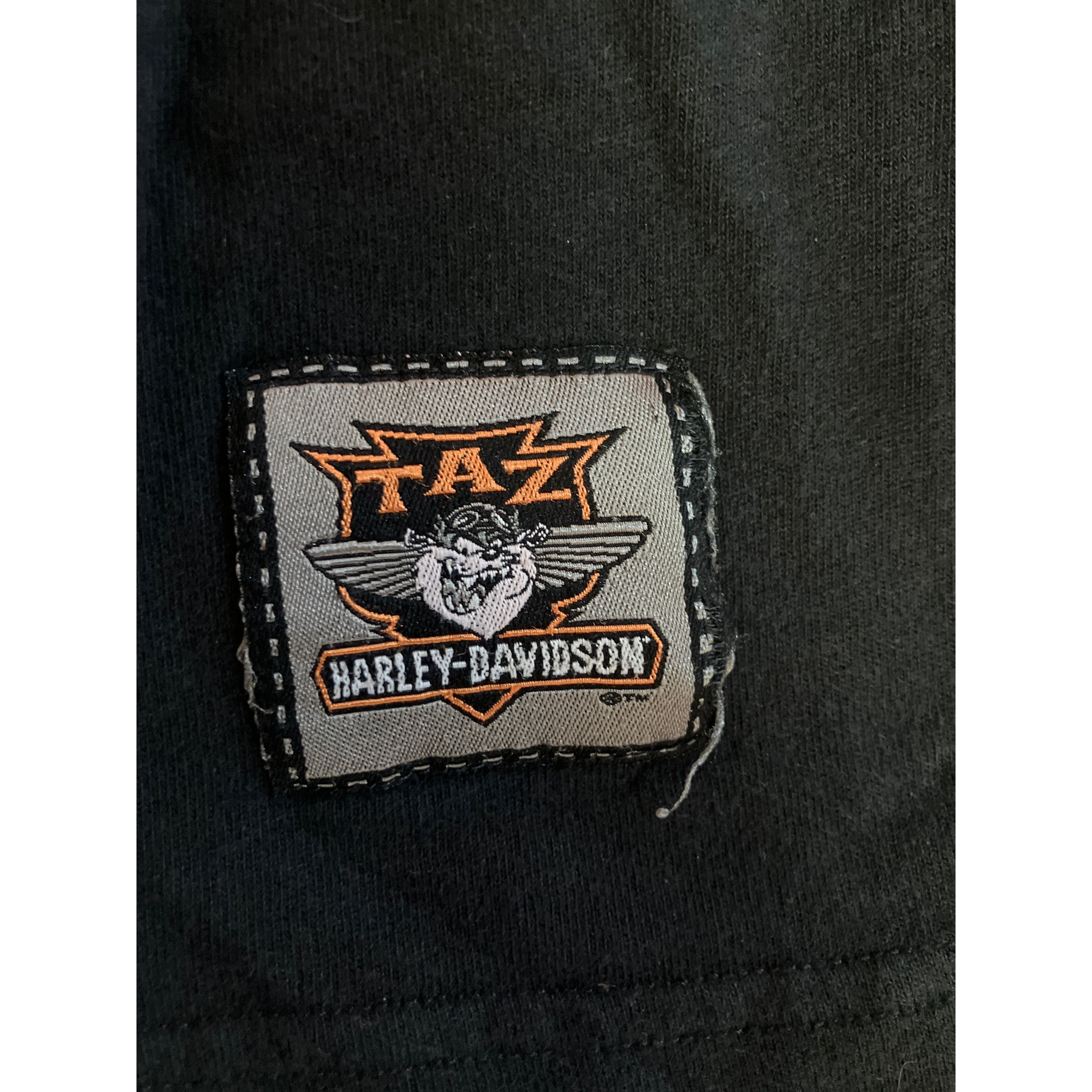 Harley Davidson × Vintage Vintage 90s Harley Davidson “Road Demon” Biker Taz Embroider Size US M / EU 48-50 / 2 - 5 Thumbnail