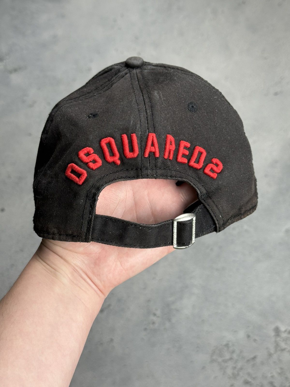 Dsquared2 Vintage Cap Dsquared2 Icon Born in Canada Faded Black Hat Size ONE SIZE - 2 Thumbnail