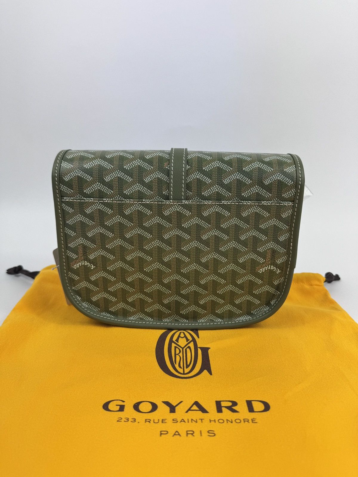 Goyard ARMY GREEN HAND PAINTED BELVEDERE PM *LIMITED EDITION* BAG Size ONE SIZE - 4 Thumbnail