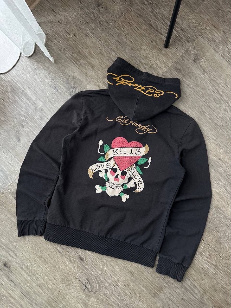 Ed Hardy Vintage Ed Hardy Christian Audigier W’S Hoodie Size S / US 4 / IT 40 - 13 Thumbnail