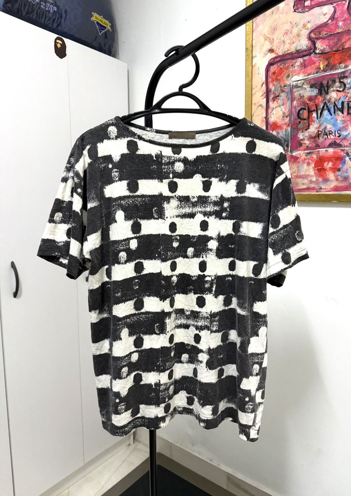 Yohji Yamamoto Y's polka dot stripes tee Size S / US 4 / IT 40 - 1 Thumbnail