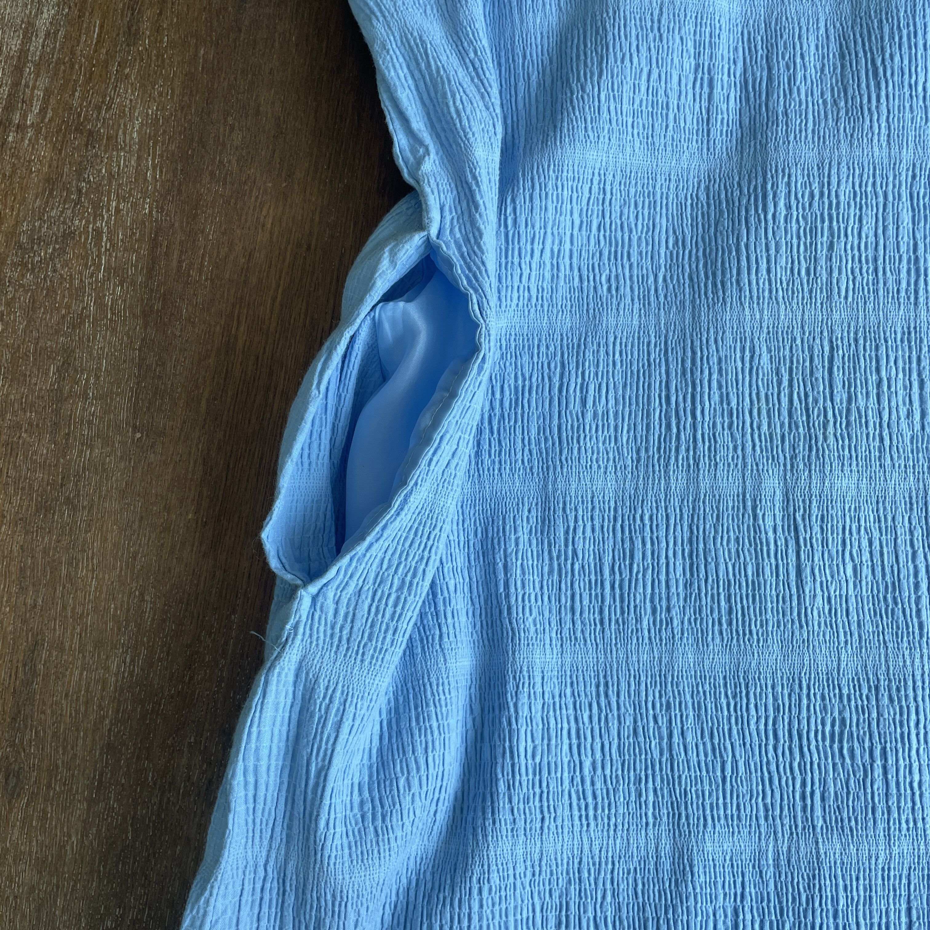 Issey Miyake ISSEY MIYAKE Light Blue Dress Size S / US 4 / IT 40 - 3 Thumbnail