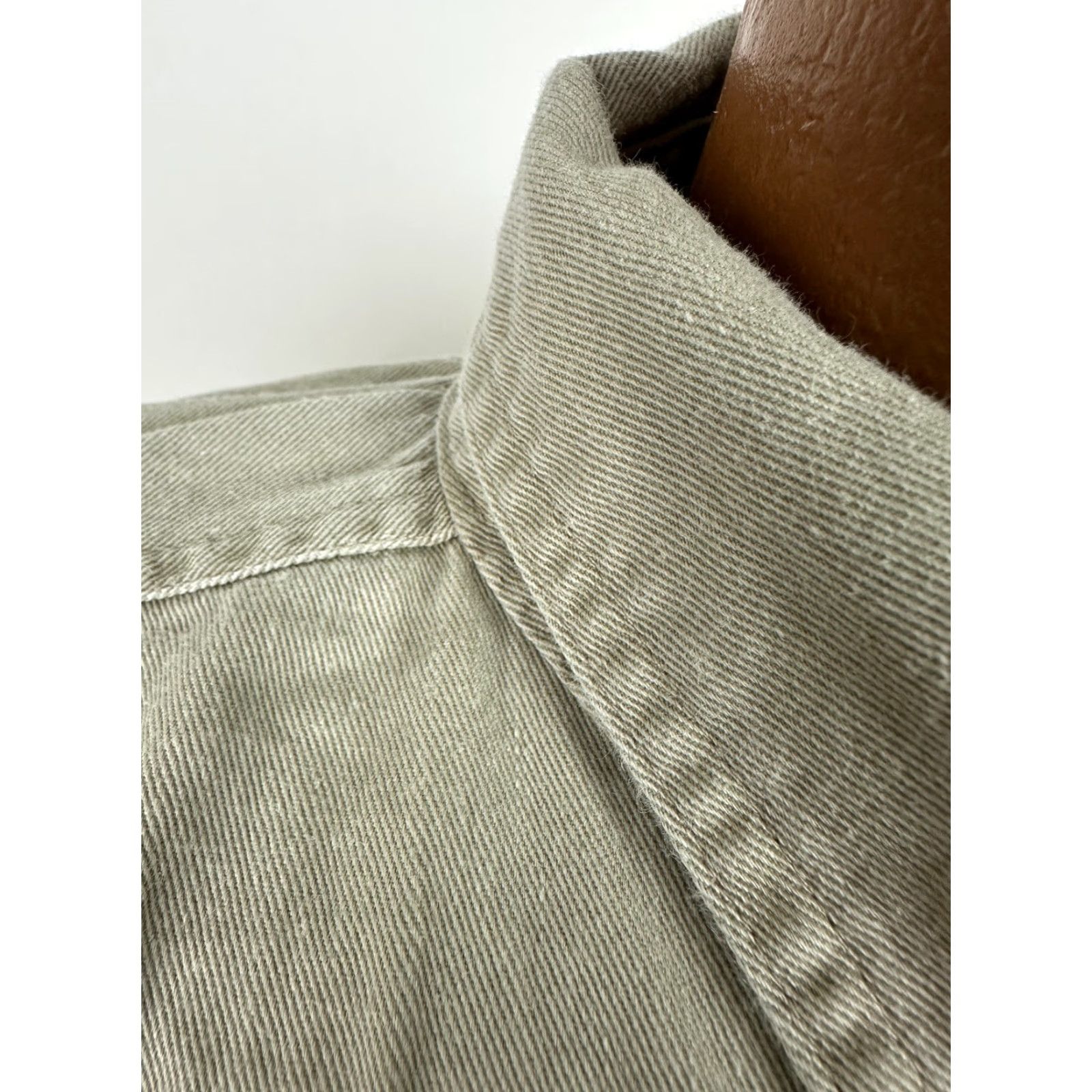 Vintage VINTAGE St. John's Bay Shirt Men L Oversized Button-Up Twill Beige 90s Pigment Dyed Midweight Casual Size US L / EU 52-54 / 3 - 4 Thumbnail