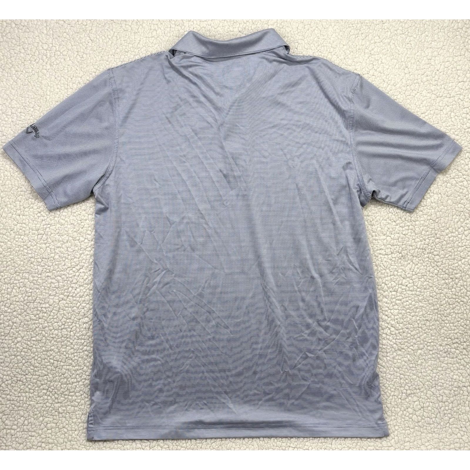 Callaway Callaway Opti Dri Polo Shirt Mens Large Blue Stripe Short Sleeve Collared Breathable Lightweight Performance Golf Regular Size Size US L / EU 52-54 / 3 - 5 Thumbnail