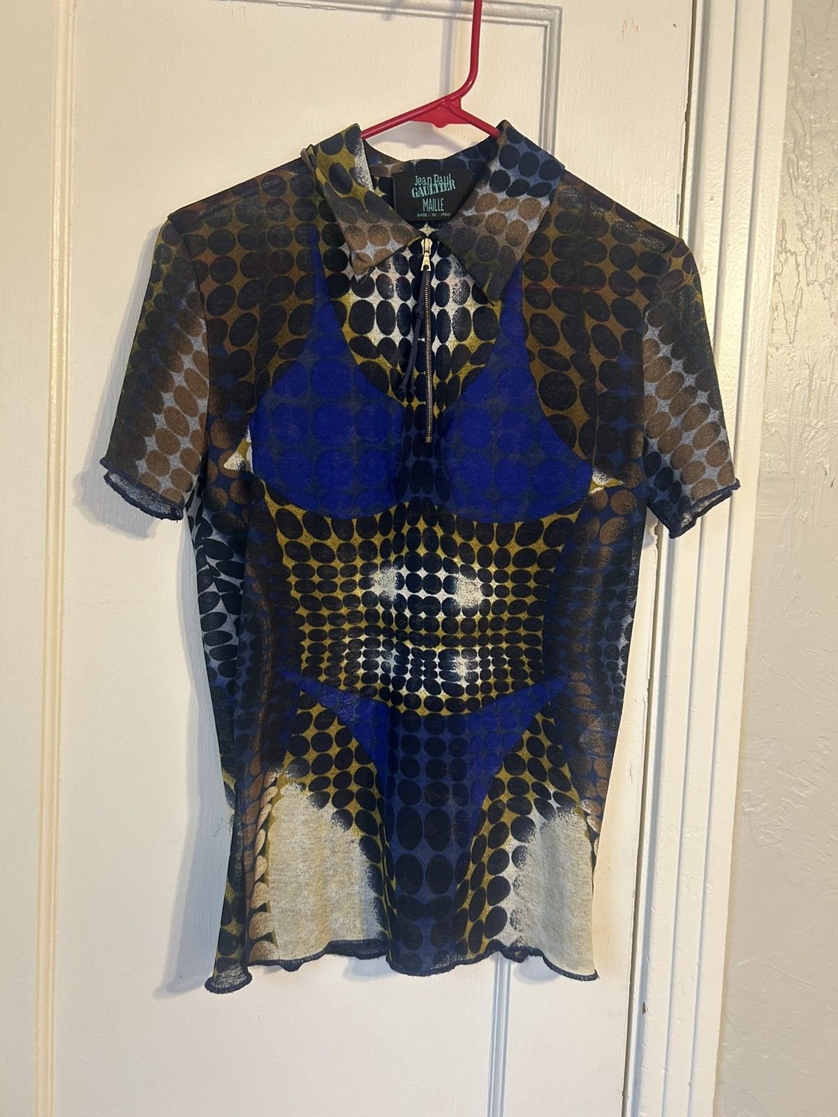 Jean Paul Gaultier Jean Paul gaultier 1995 mesh cyberdot polo Size US S / EU 44-46 / 1 - 3 Thumbnail
