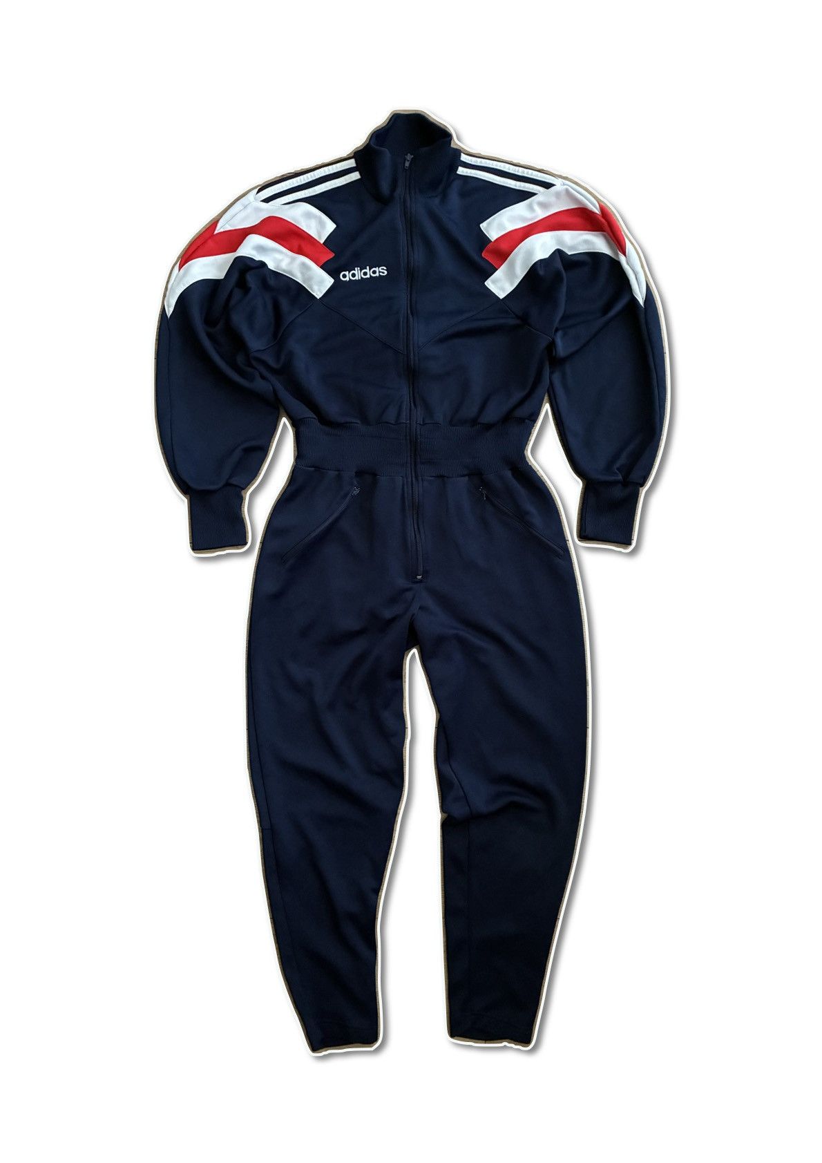 Adidas Vintage Adidas sports suit 90s tracksuit rare overalls Size US L / EU 52-54 / 3 - 1 Thumbnail