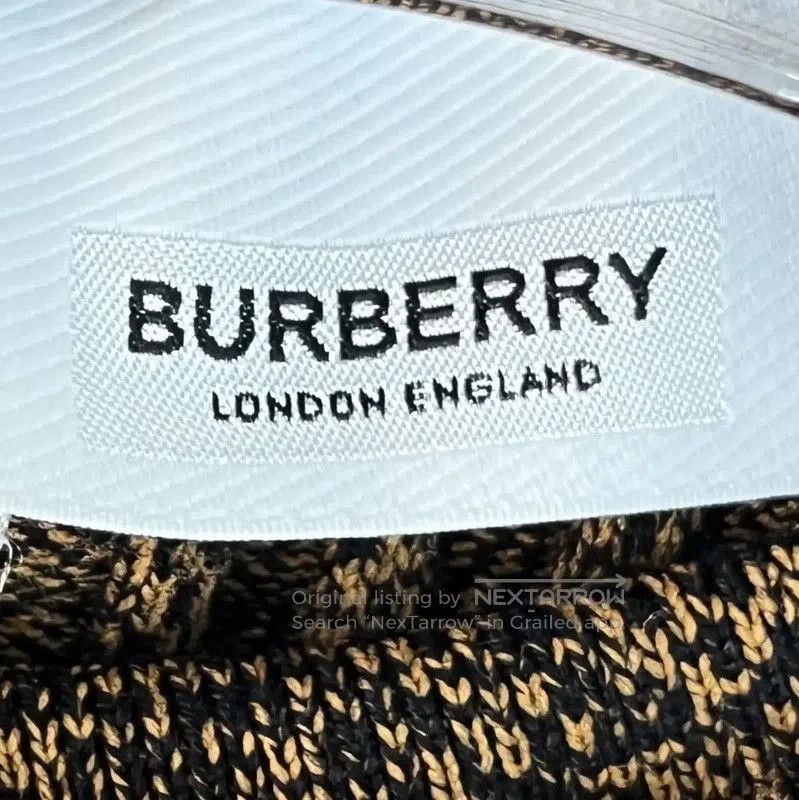Burberry Burberry Brown Knit Cotton Blend Sweater. Size S / US 4 / IT 40 - 4 Thumbnail