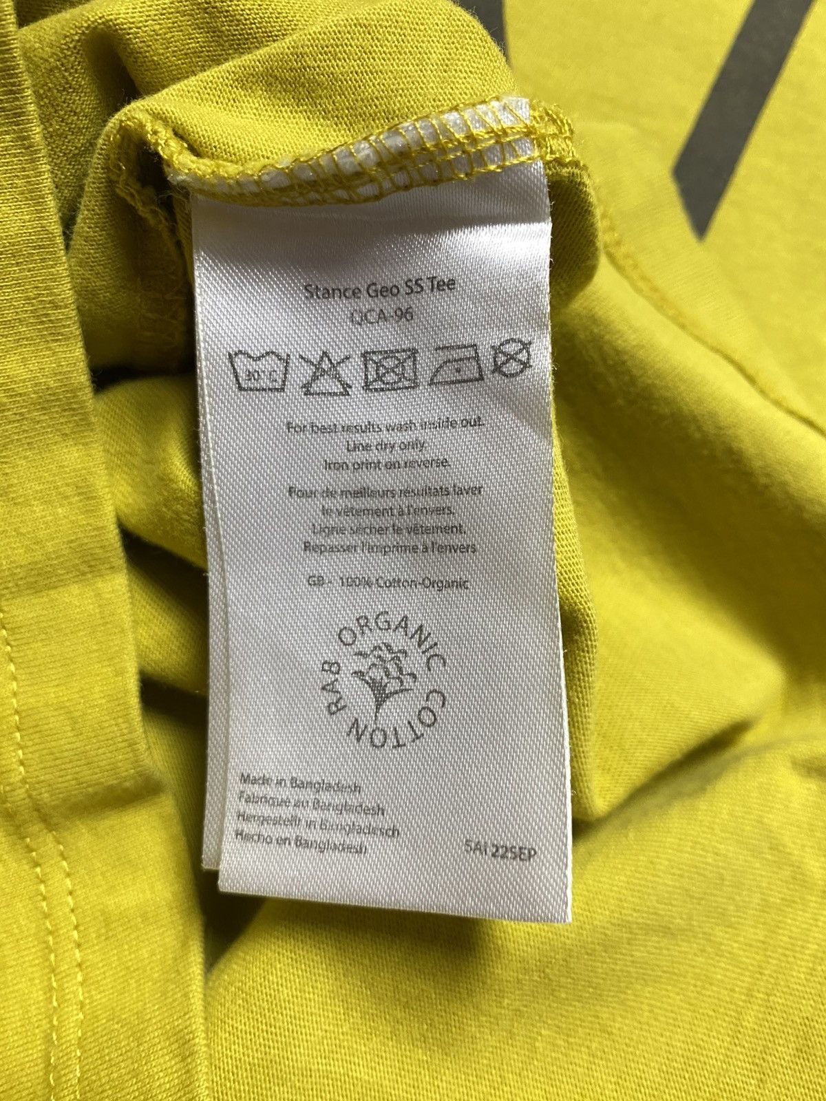 Rab Rab Stance Geo SS T-Shirt Organic Cotton Yellow Men’s Size M Size US M / EU 48-50 / 2 - 6 Thumbnail