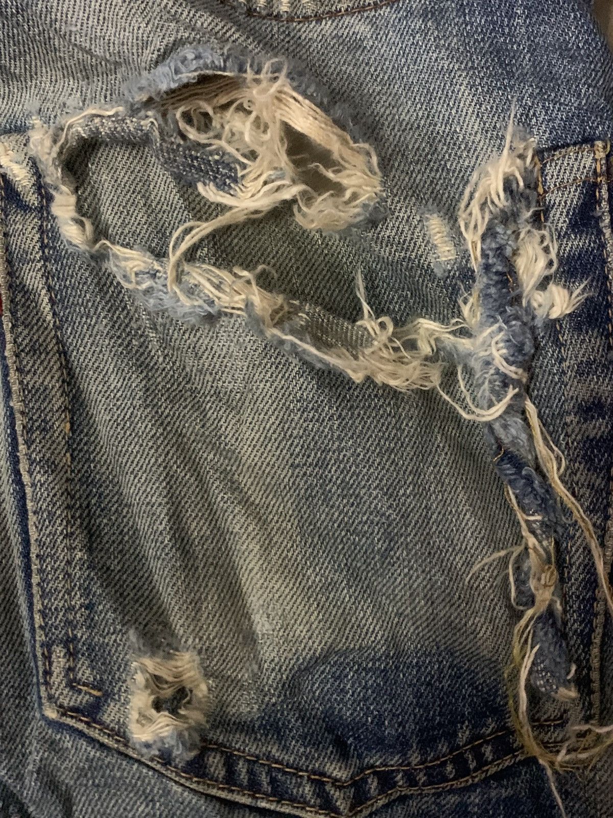 Denime Denime Distress Denim Selvedge Jeans Size US 29 - 10 Thumbnail