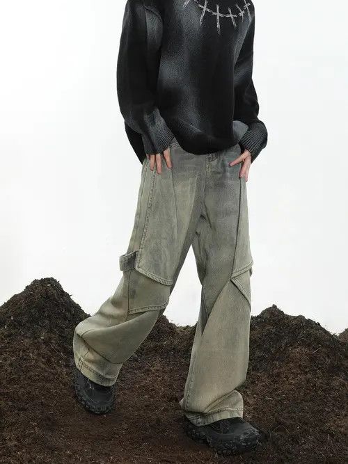 Jean × Vintage Opium Baggy Denim Jeans y2k Size US 30 / EU 46 - 4 Thumbnail