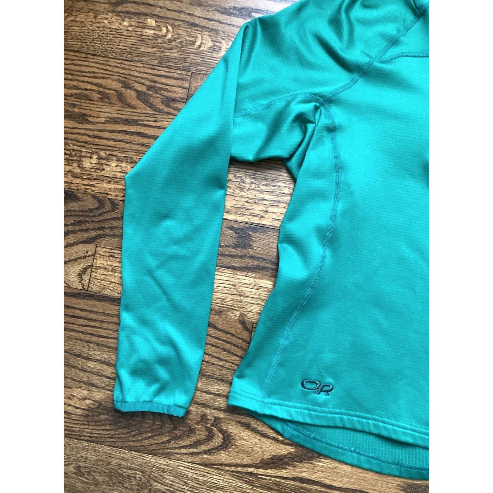 Outdoor Research Outdoor Research Jacket Womens Small Green Radiant LT 1/4 Zip Waffle Fleece Size S / US 4 / IT 40 - 2 Thumbnail
