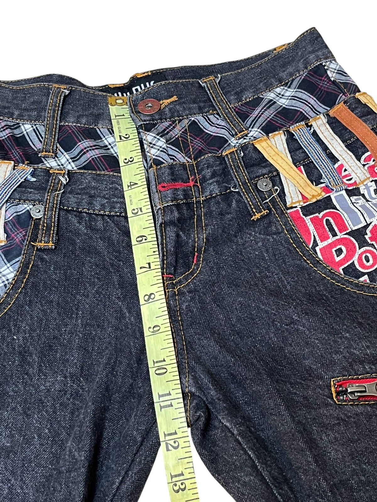 Le Grande Bleu (L.G.B.) SICK🔥JAPANESE BRAND "NYLAUS JEANS" DOUBLE WAIST JEANS/DENIM Size US 28 / EU 44 - 18 Thumbnail