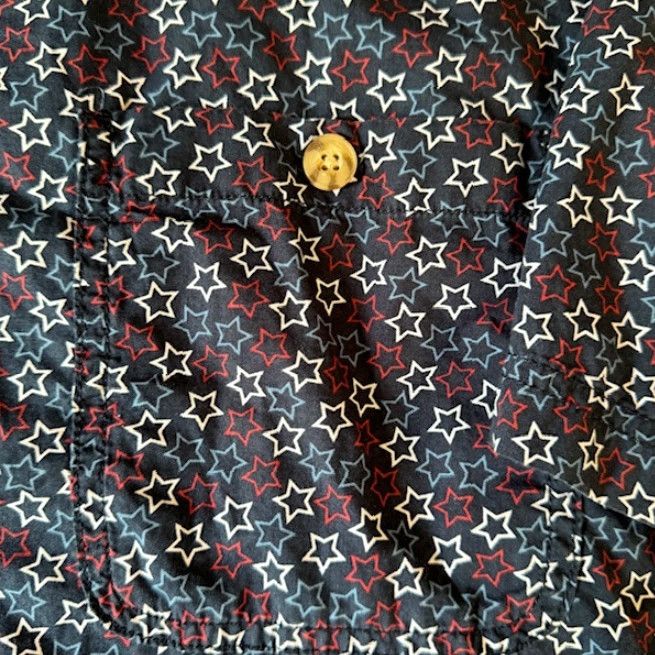 Vintage Duluth Shirt Mens XL Blue Red White Stars Button Up Short Sleeve Casual Relaxed Size US XL / EU 56 / 4 - 4 Thumbnail