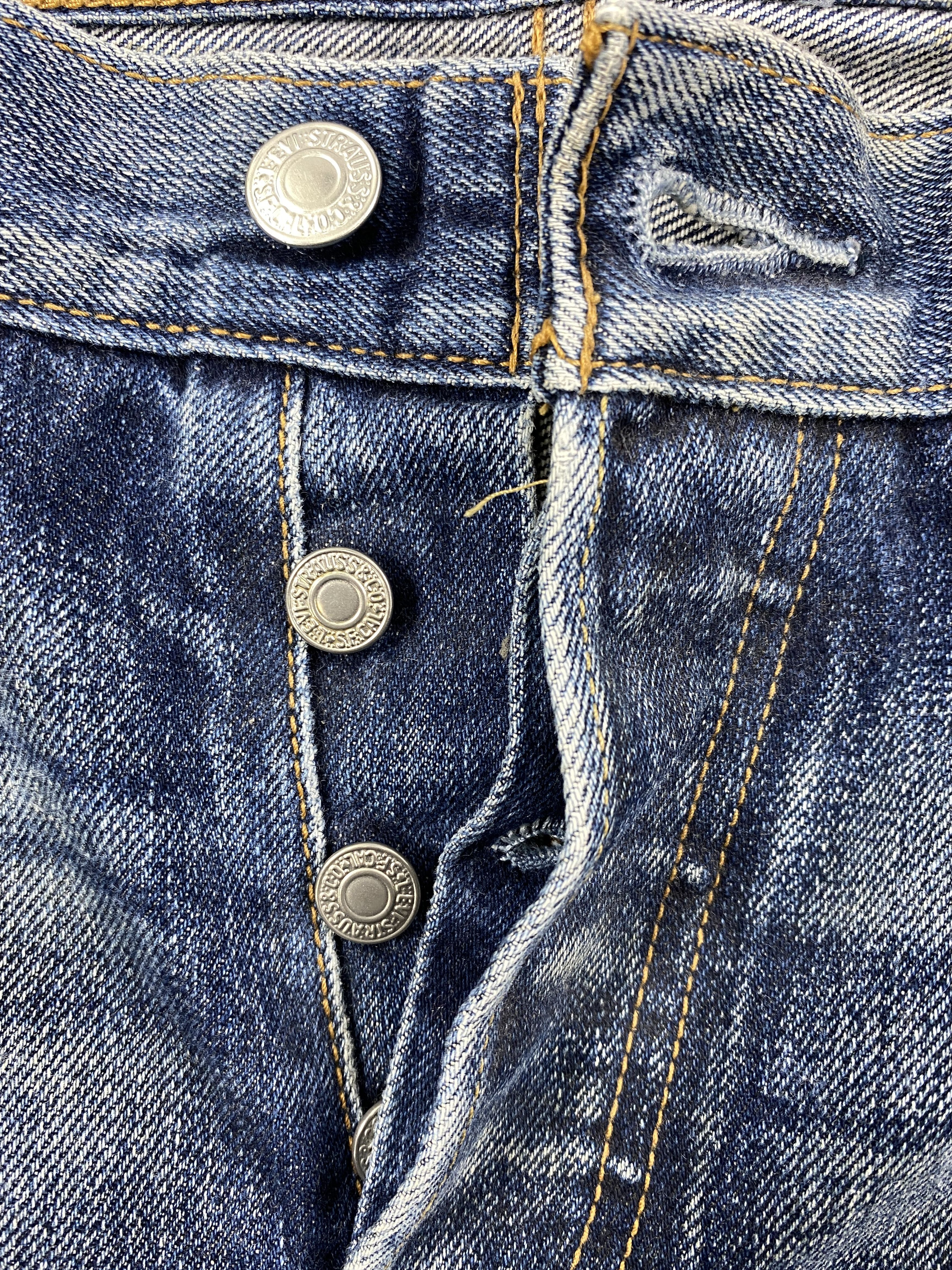 Japanese Brand Distressed Blue Levi's 501 Jeans 29x31 Denim -JN1542 Size US 29 - 6 Thumbnail