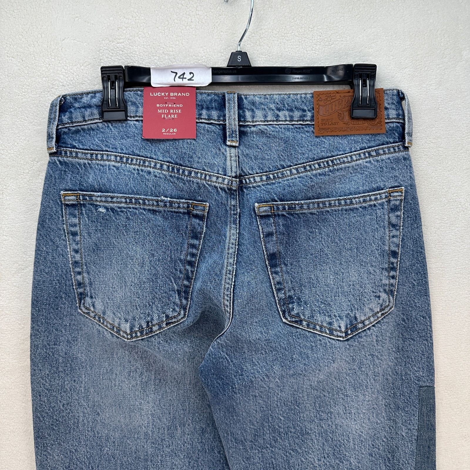 Lucky Brand LUCKY BRAND LEGEND SERIES WOMEN'S 2/26 BOYFRIEND MID RISE FL Size 26" / US 2 / IT 38 - 7 Thumbnail