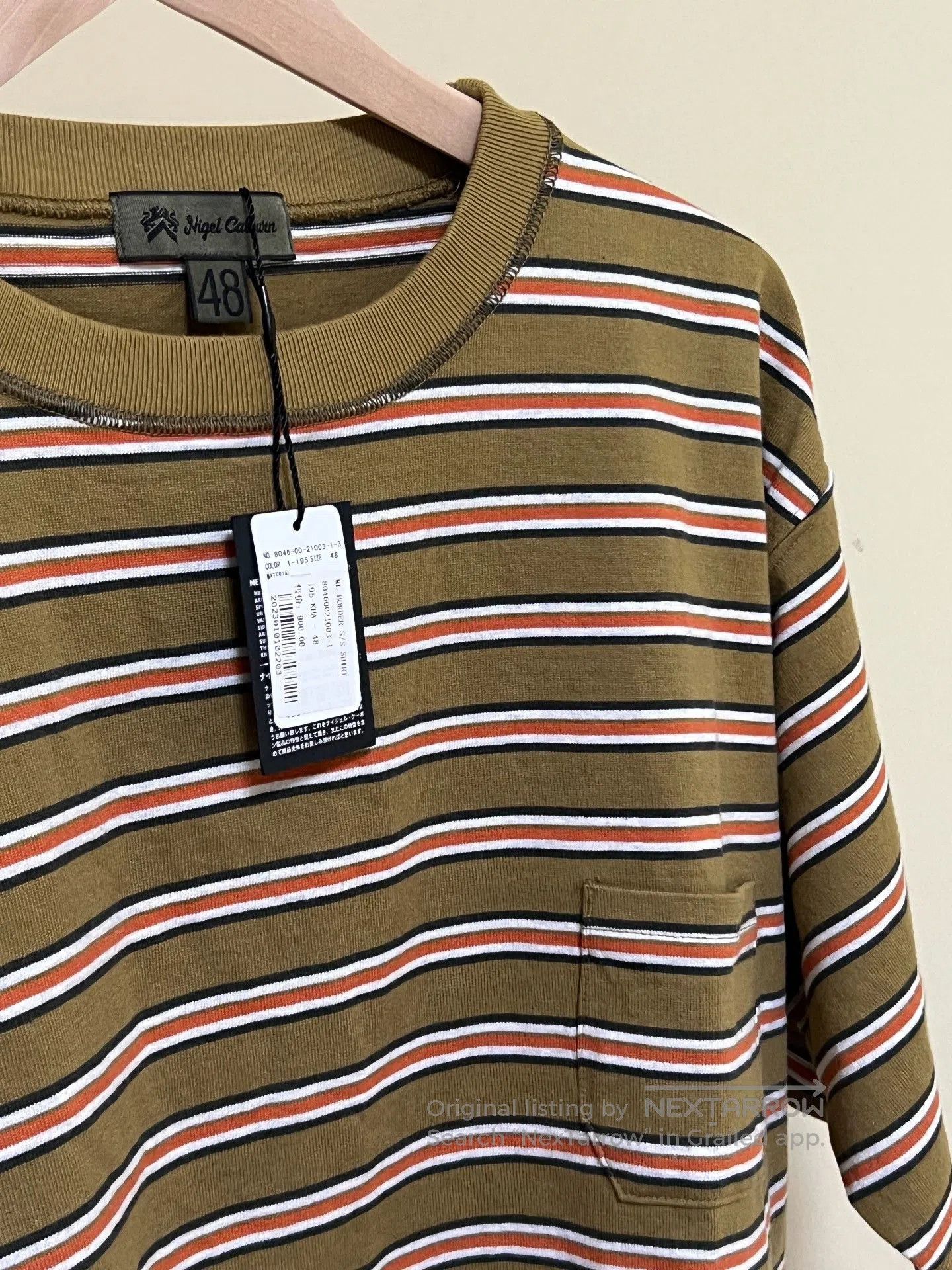 Nigel Cabourn Nigel Cabourn 9.5OZ Border Stripe T. Size US M / EU 48-50 / 2 - 7 Thumbnail