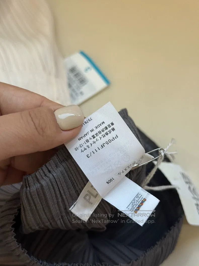 Issey Miyake Issey Miyake Dark Gray Straight - Leg Pants (SF Express Fr Size 31" - 3 Thumbnail