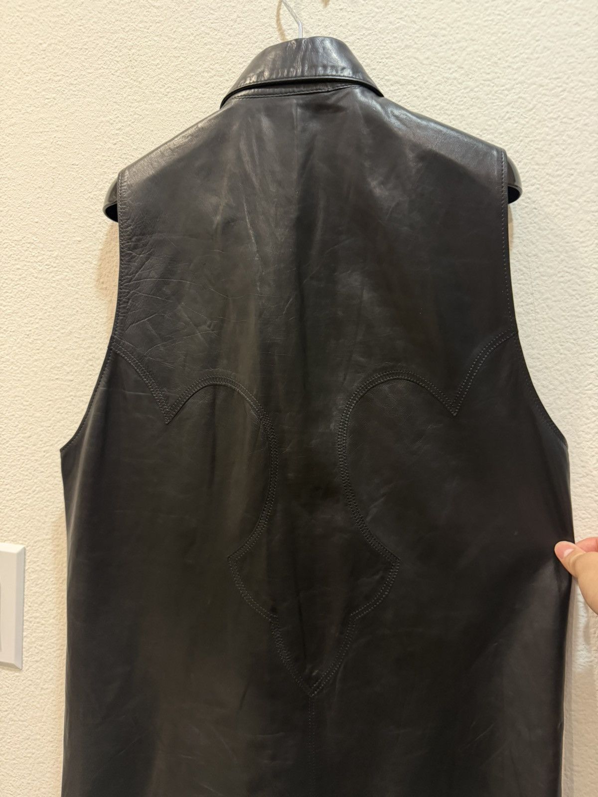 Chrome Hearts Ch Fleur Leather Vest S Size US M / EU 48-50 / 2 - 6 Thumbnail
