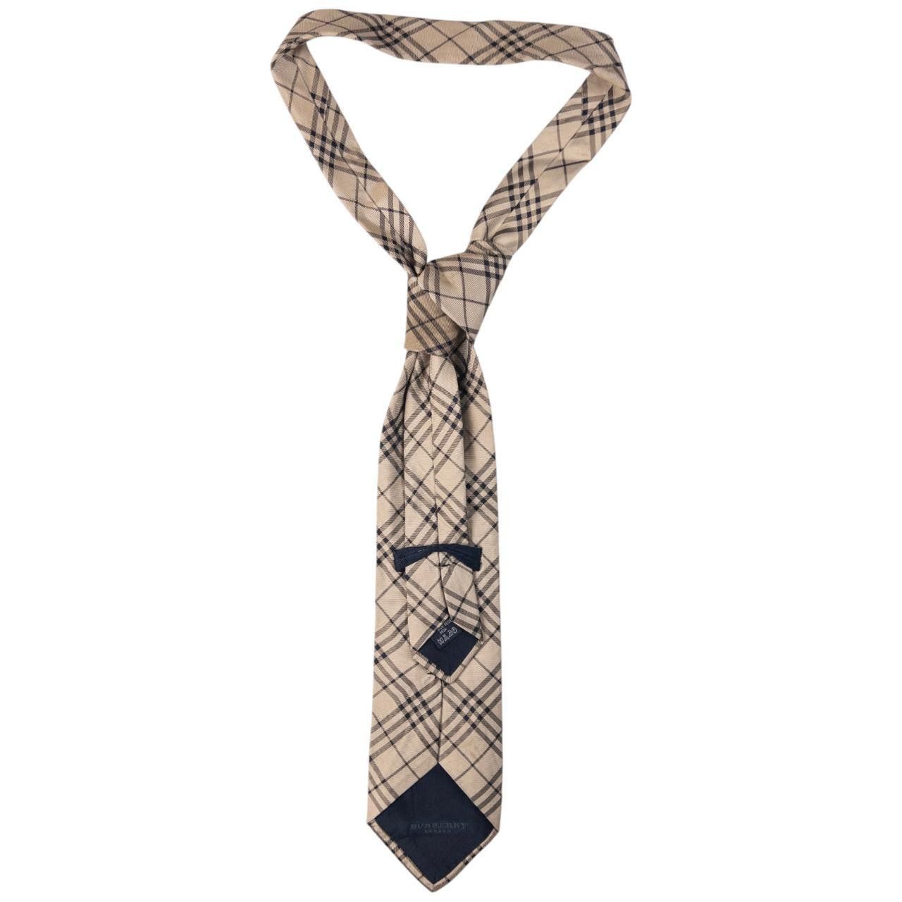 Burberry Vintage Burberry Nova Check Silk Tie Size ONE SIZE - 2 Thumbnail