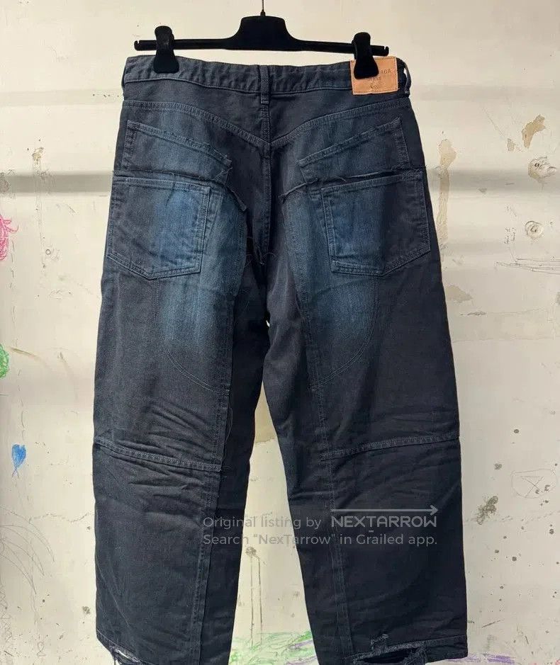 Balenciaga Balenciaga 24FW Tie-Dye Denim Shorts. Size US 27 - 2 Thumbnail