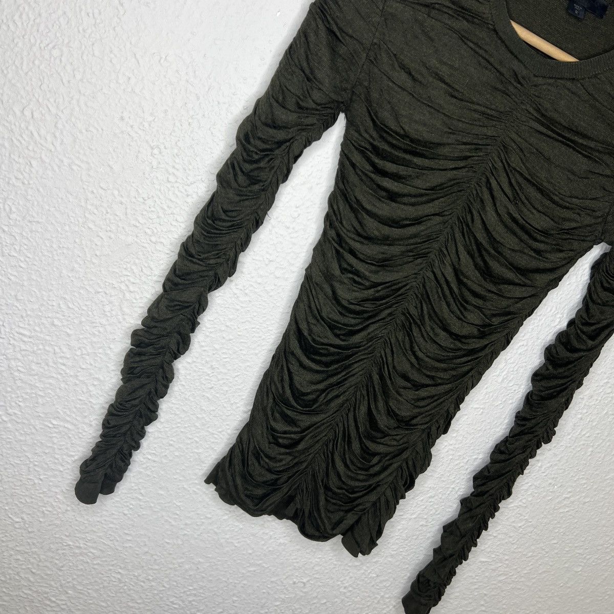Burberry × Burberry Prorsum × Designer Burberry Prorsum Blouse Longsleeve Draping Wool Silk Size S / US 4 / IT 40 - 2 Thumbnail