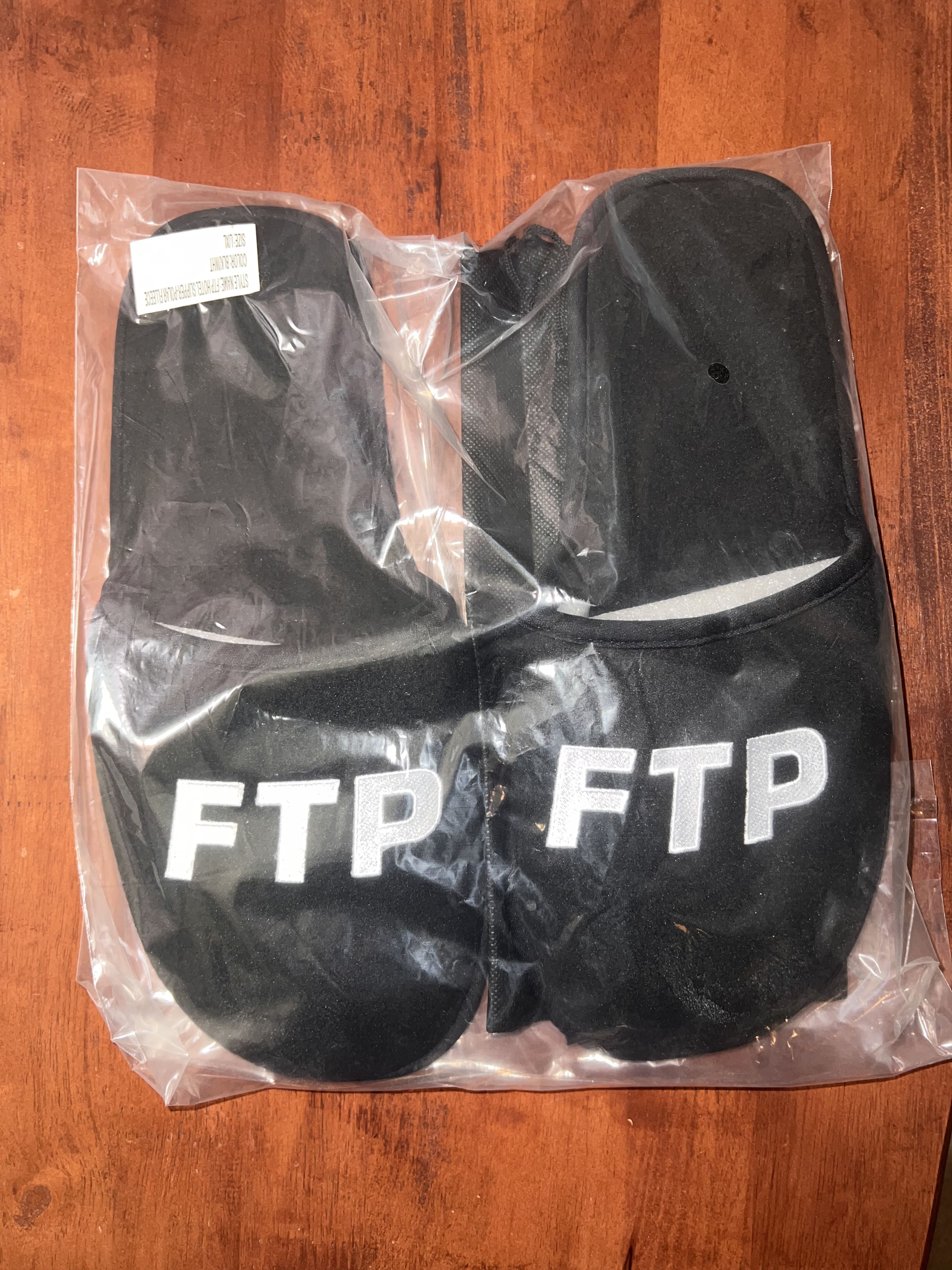 Fuck The Population Hotel Slippers Polar Fleece Size US 10 / EU 43 - 1 Preview