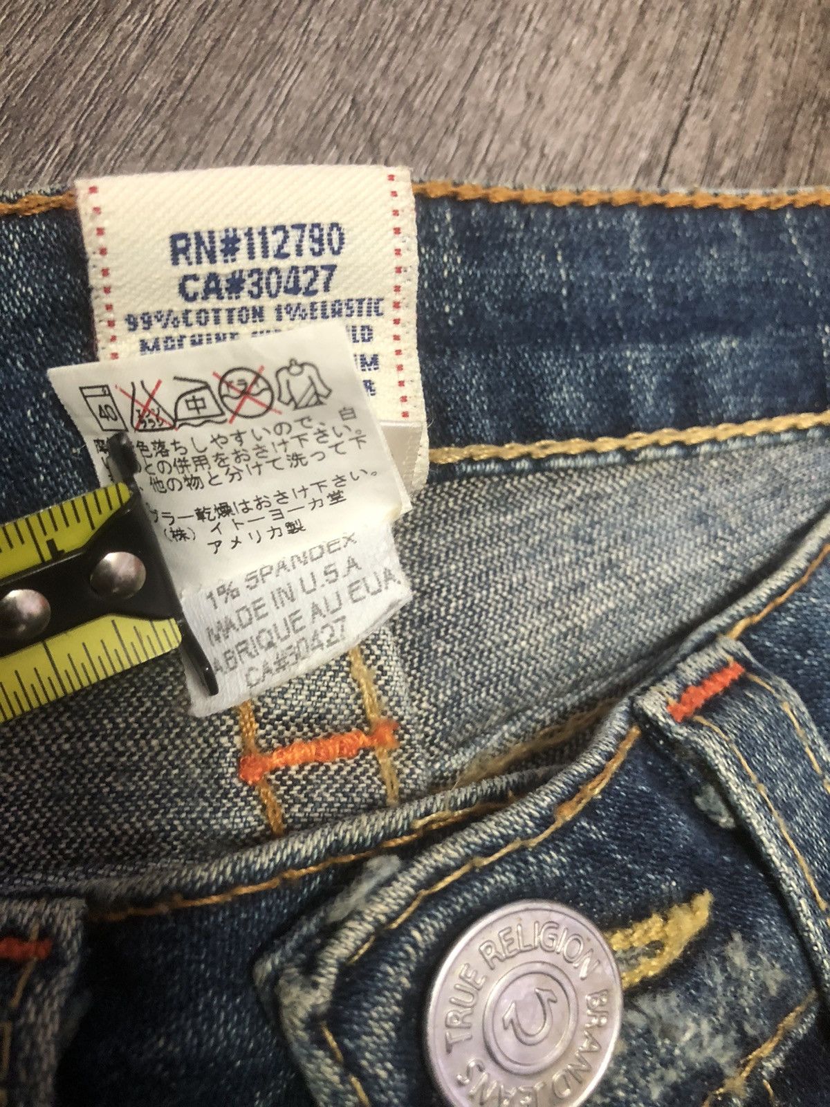 Japanese Brand TRUE RELIGION FLARED JEANS Size 30" / US 8 / IT 44 - 17 Thumbnail